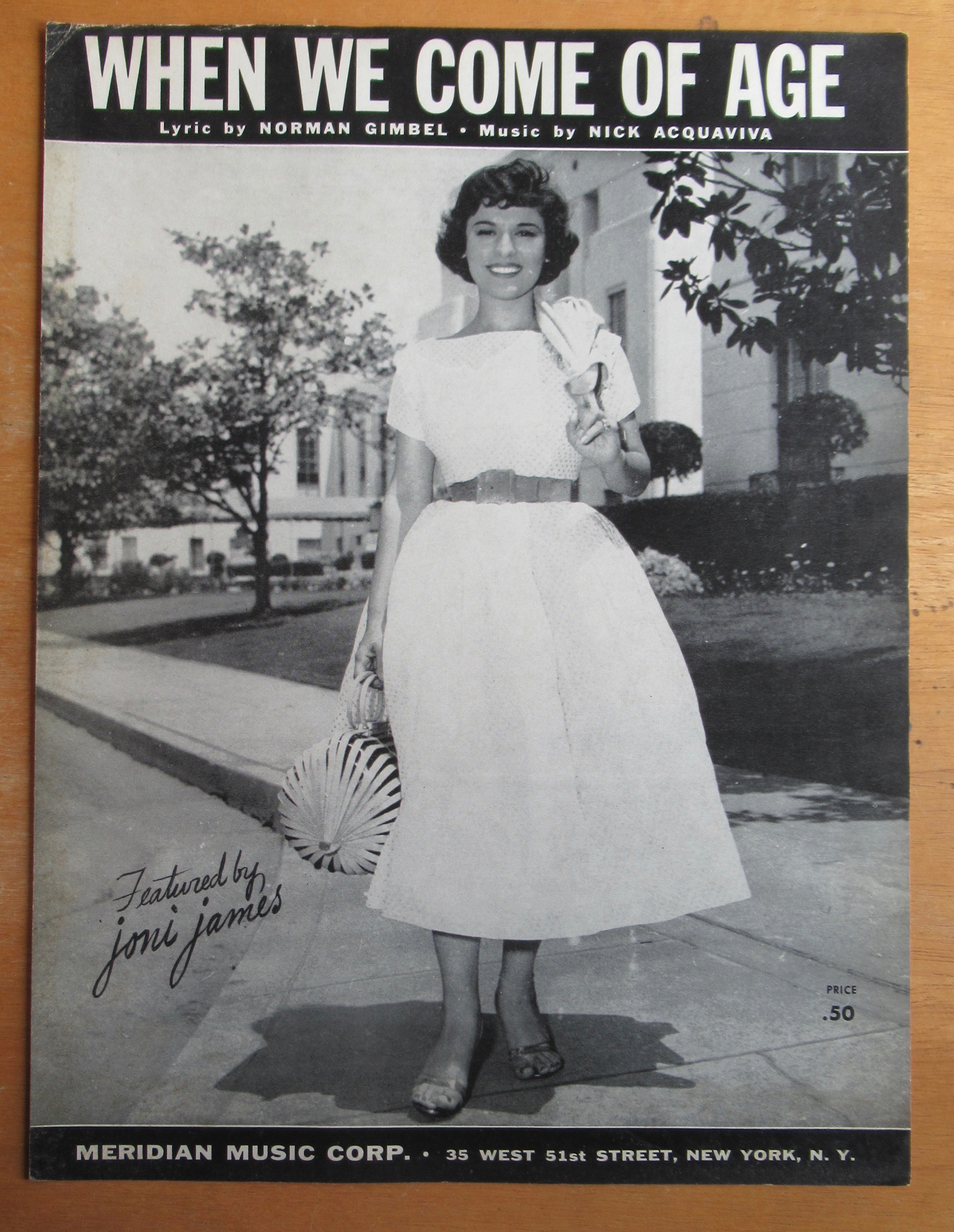 Sheet Music For 1954 When We Come Of Age