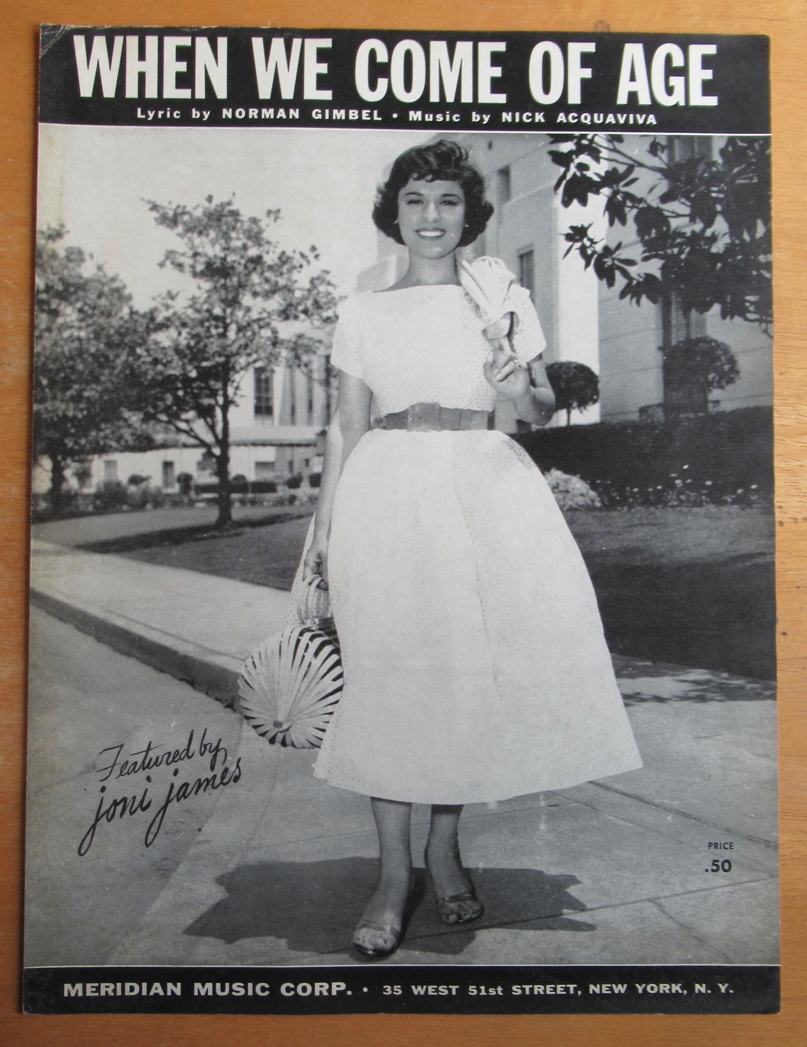 Sheet Music For 1954 When We Come Of Age