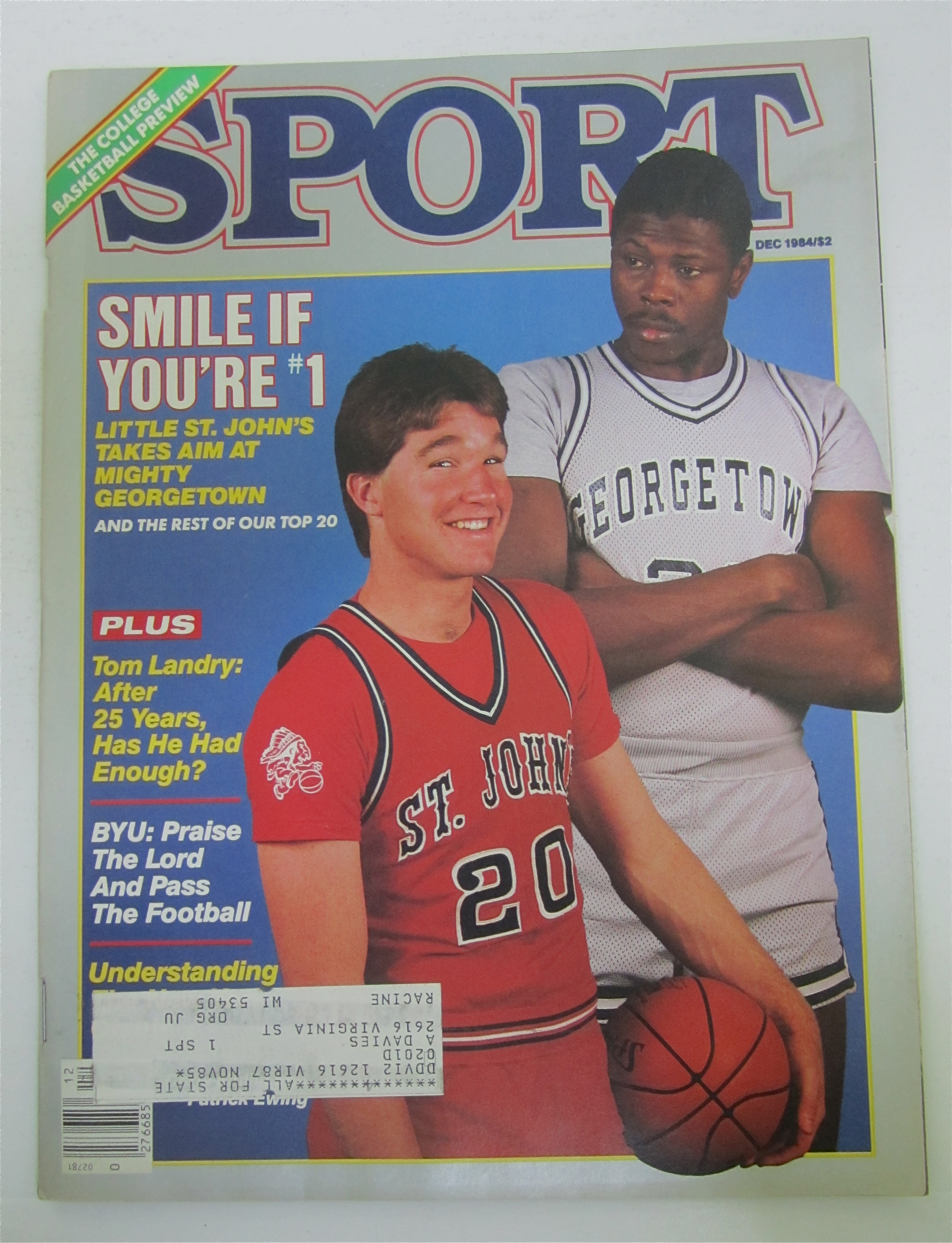 Sport Magazine December 1984 Patrick Ewing