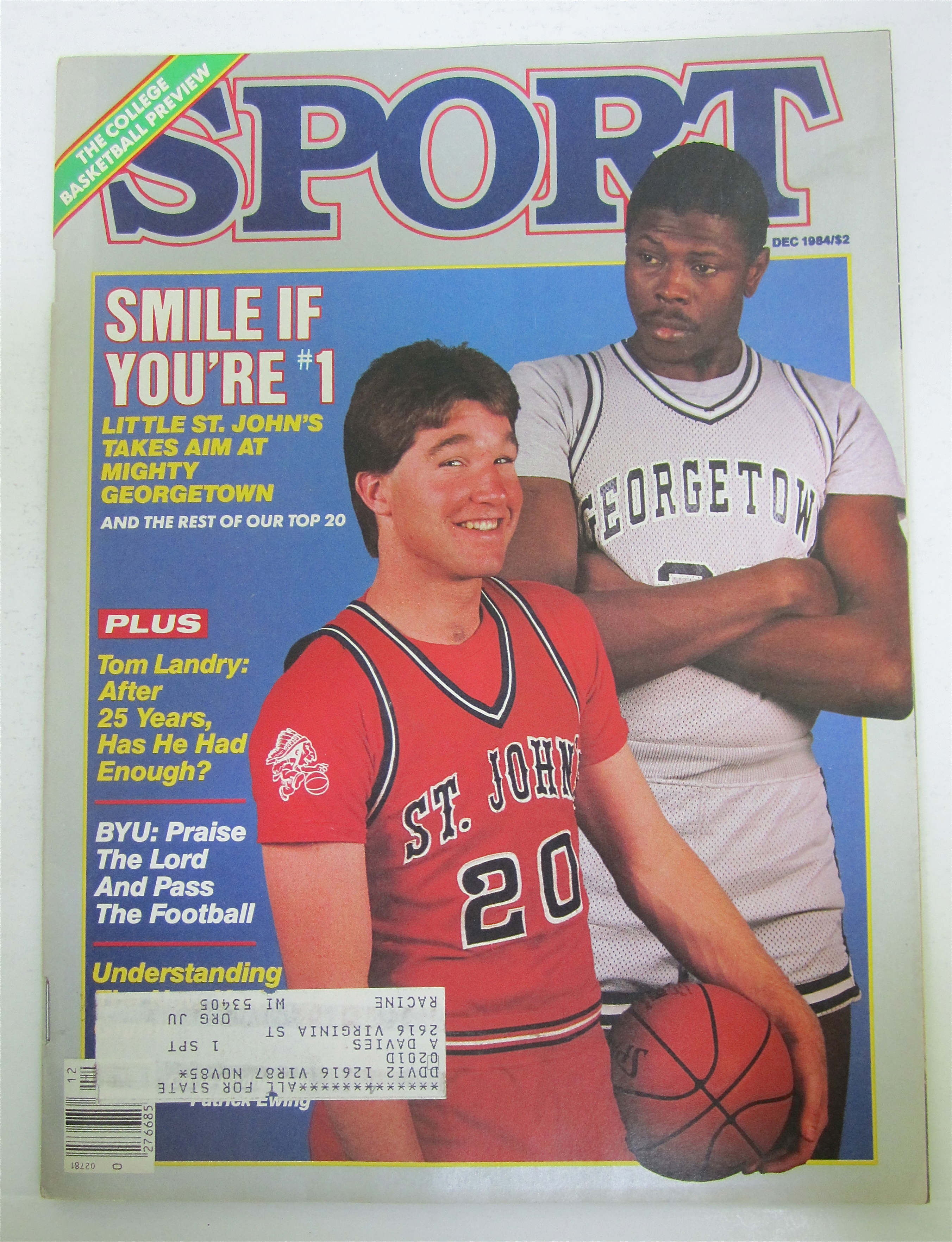 Sport Magazine December 1984 Patrick Ewing