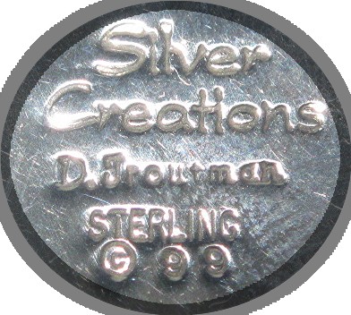 David Troutman Gaspeite Sterling Silver Pendant