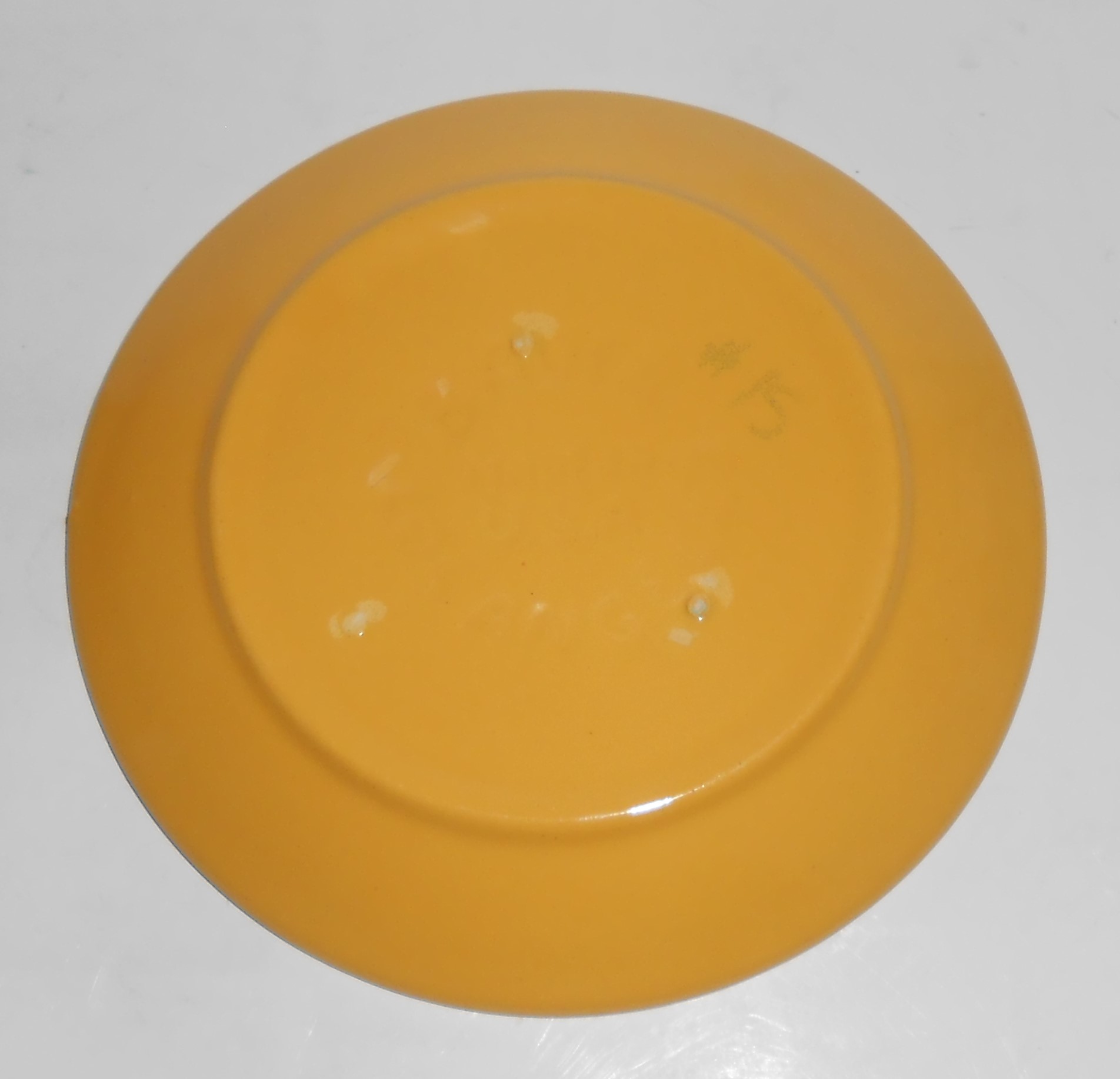 Bauer Pottery Ring Ware Yellow Bread Plate