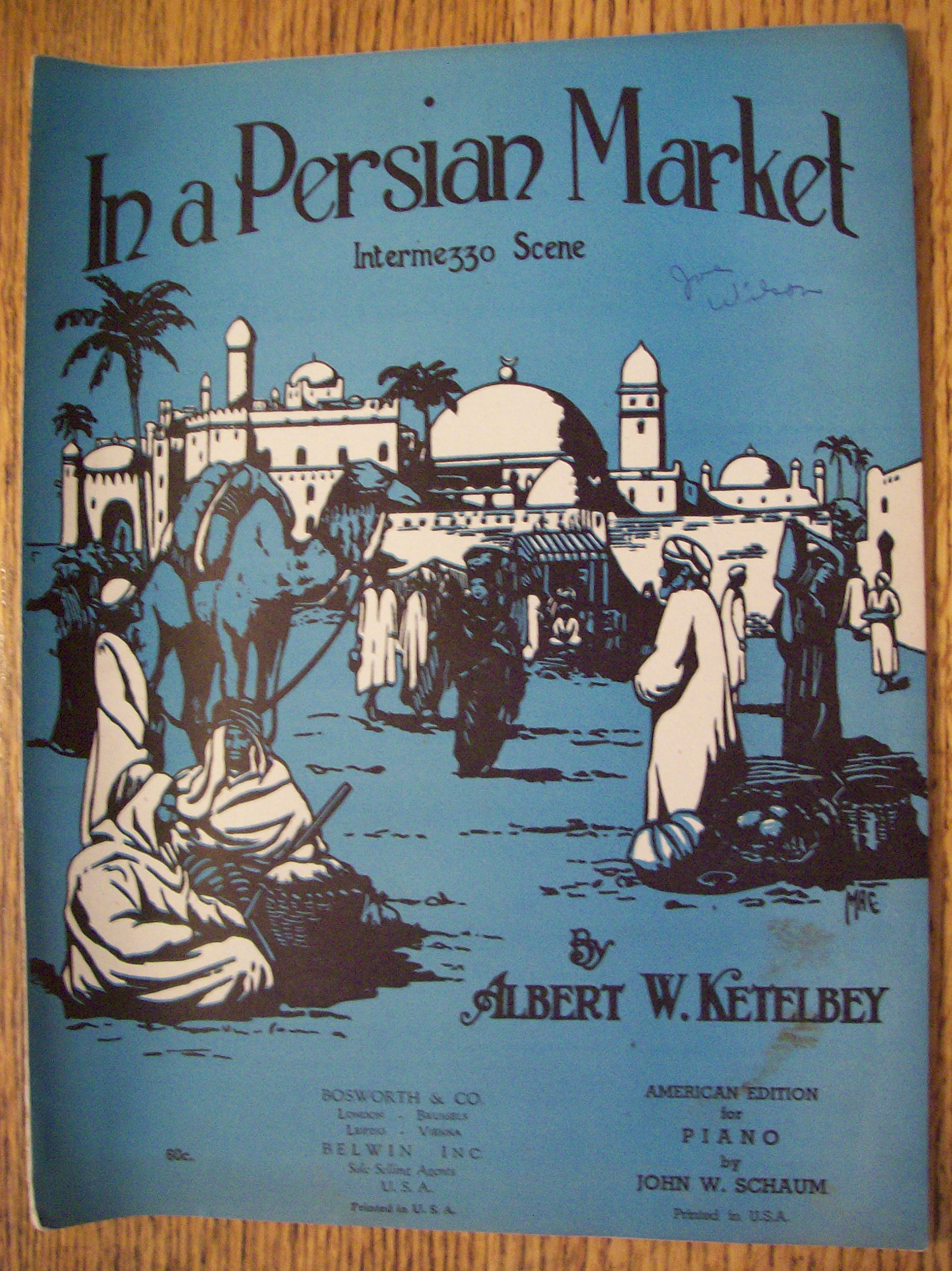 Sheet Music for 1920 In A Persian Market