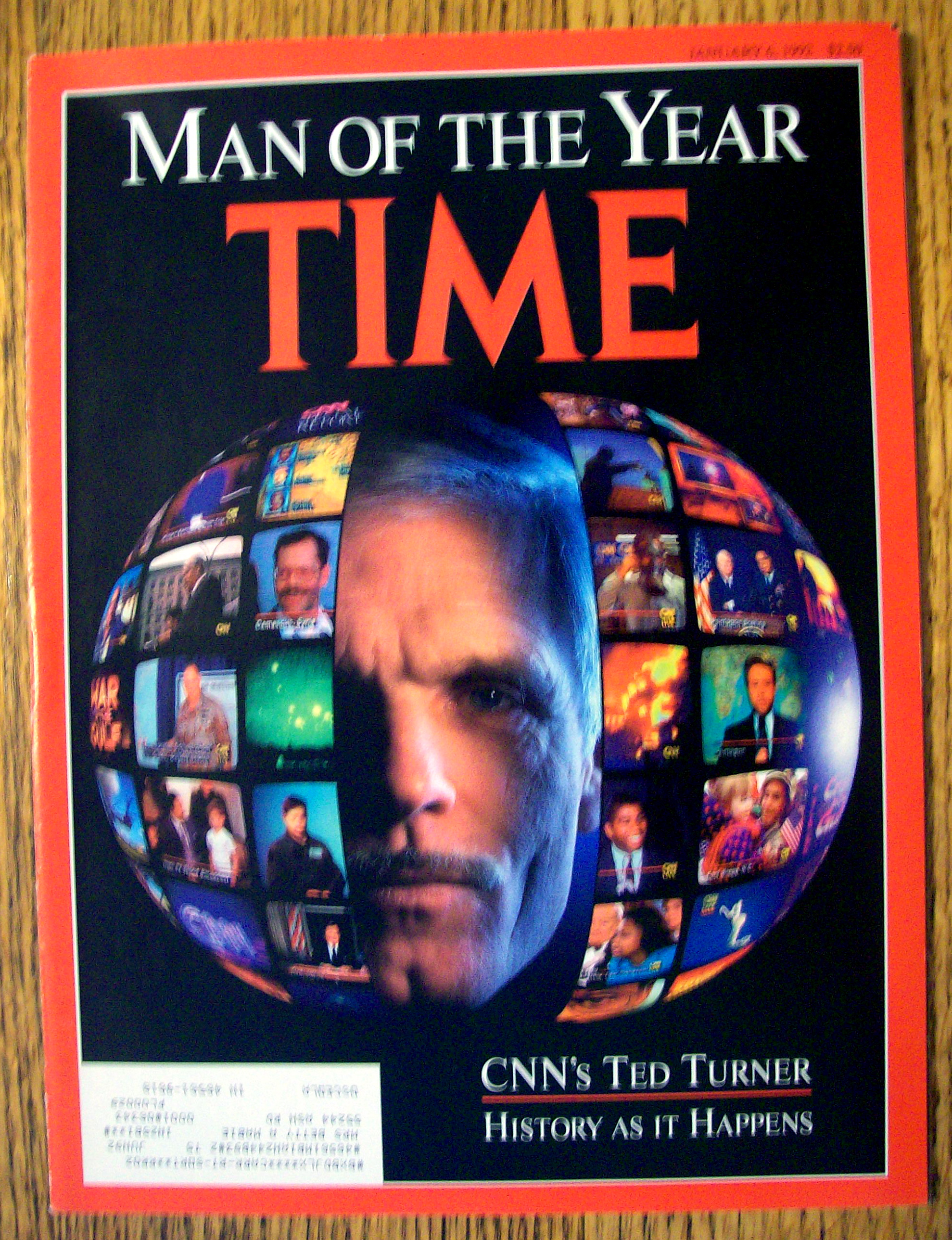 Time Magazine-January 6, 1992-Ted Turner