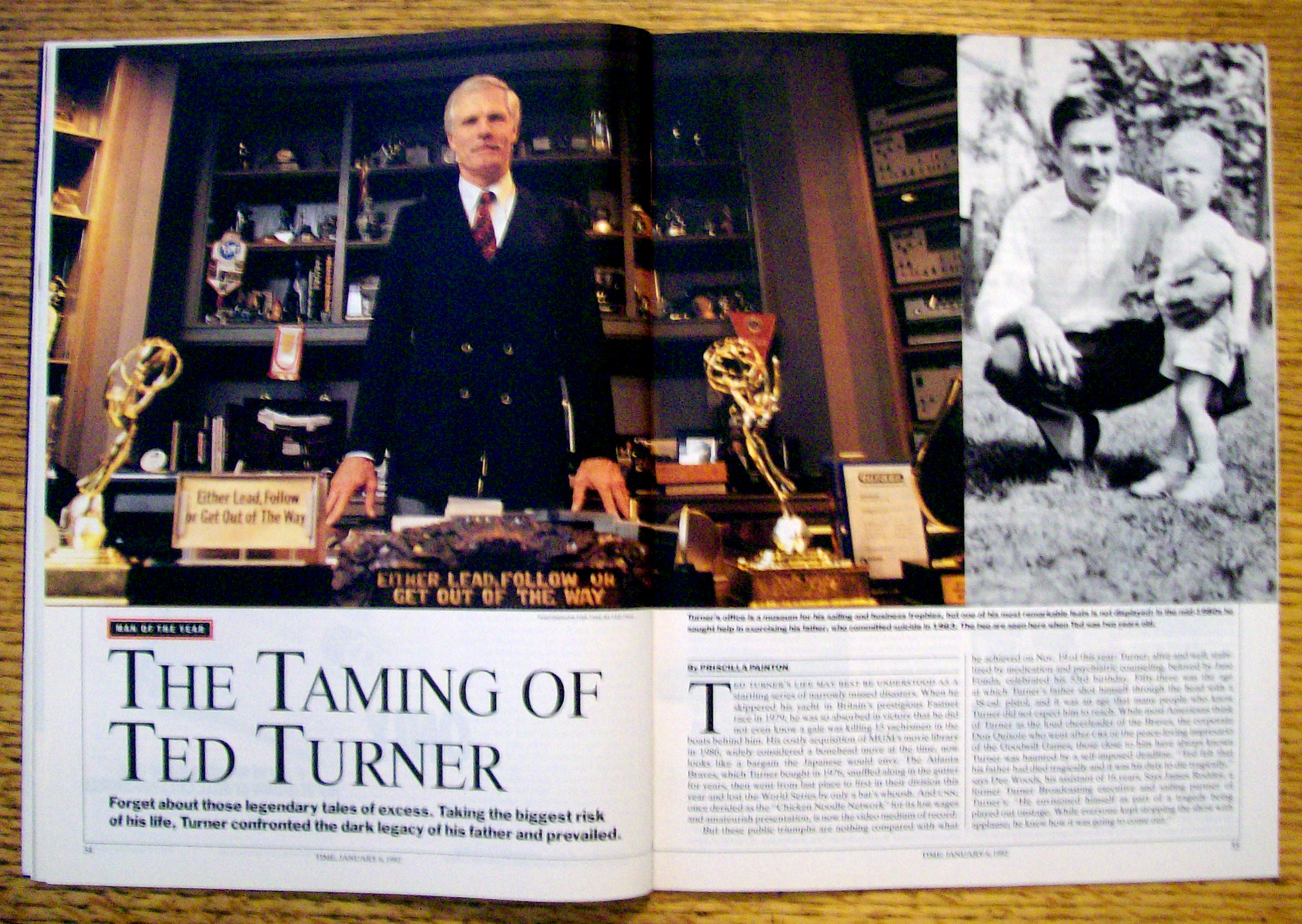 Time Magazine-January 6, 1992-Ted Turner
