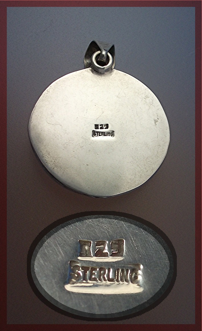 Pendant Sterling Silver Bezel Set Black Onyx ........