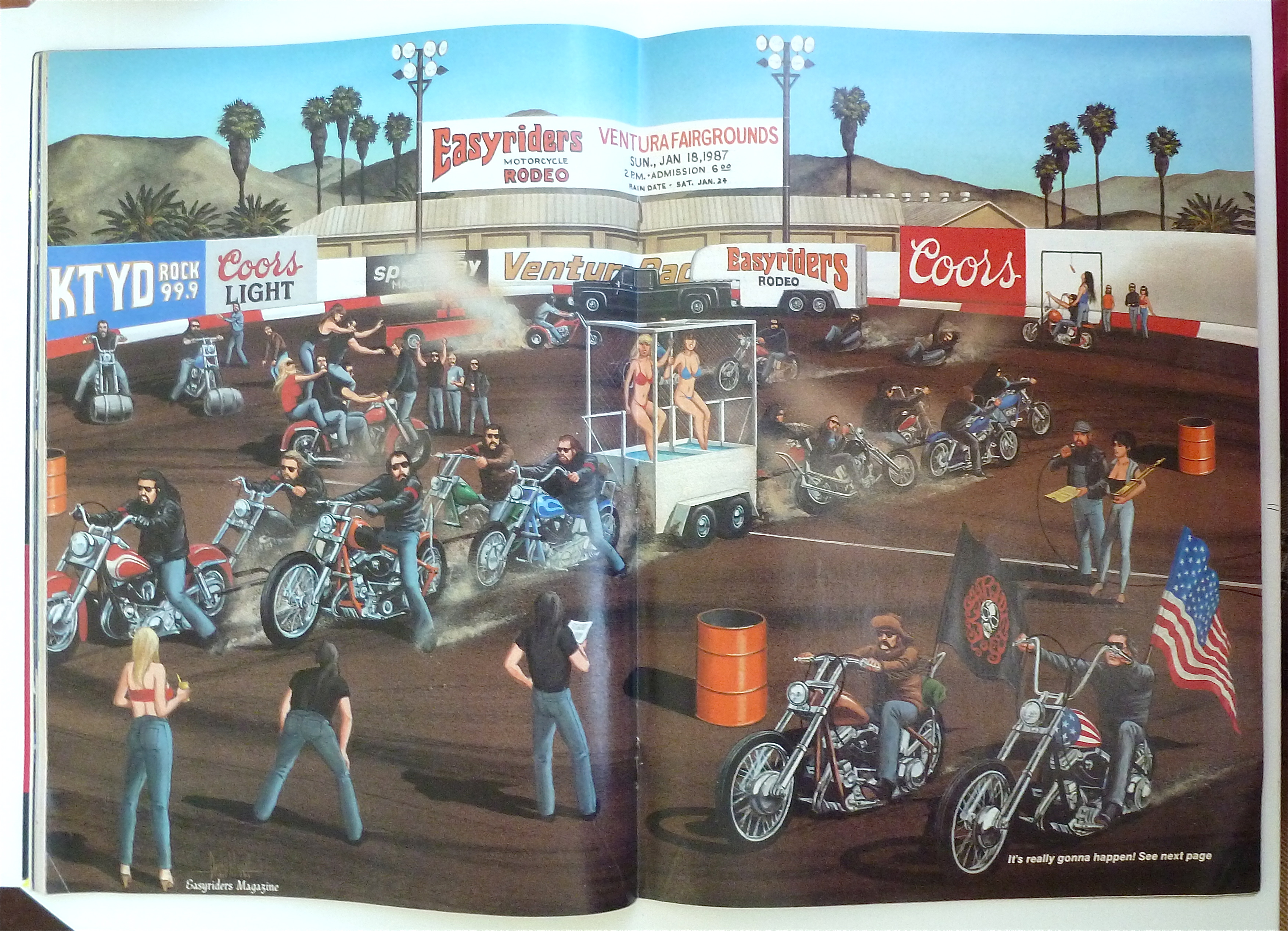 Easyriders Magazine February 1987 Seven Slick Sleds