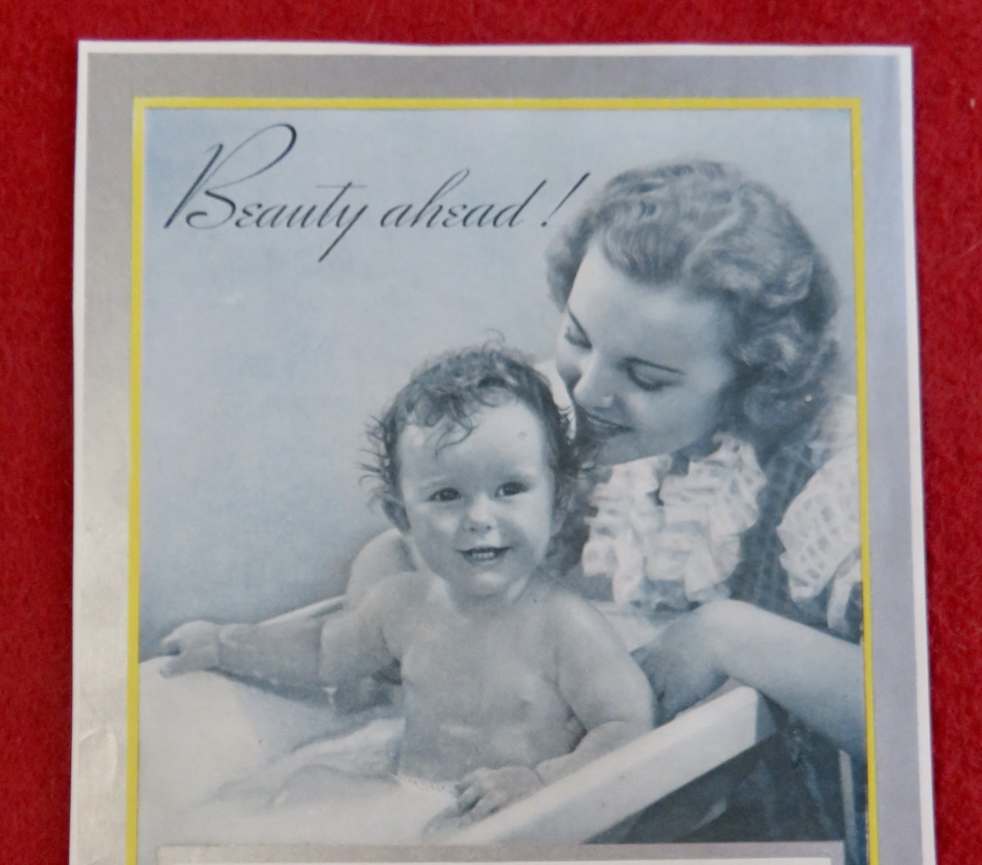 1938 Ivory Soap with Woman Giving A Child A Bath