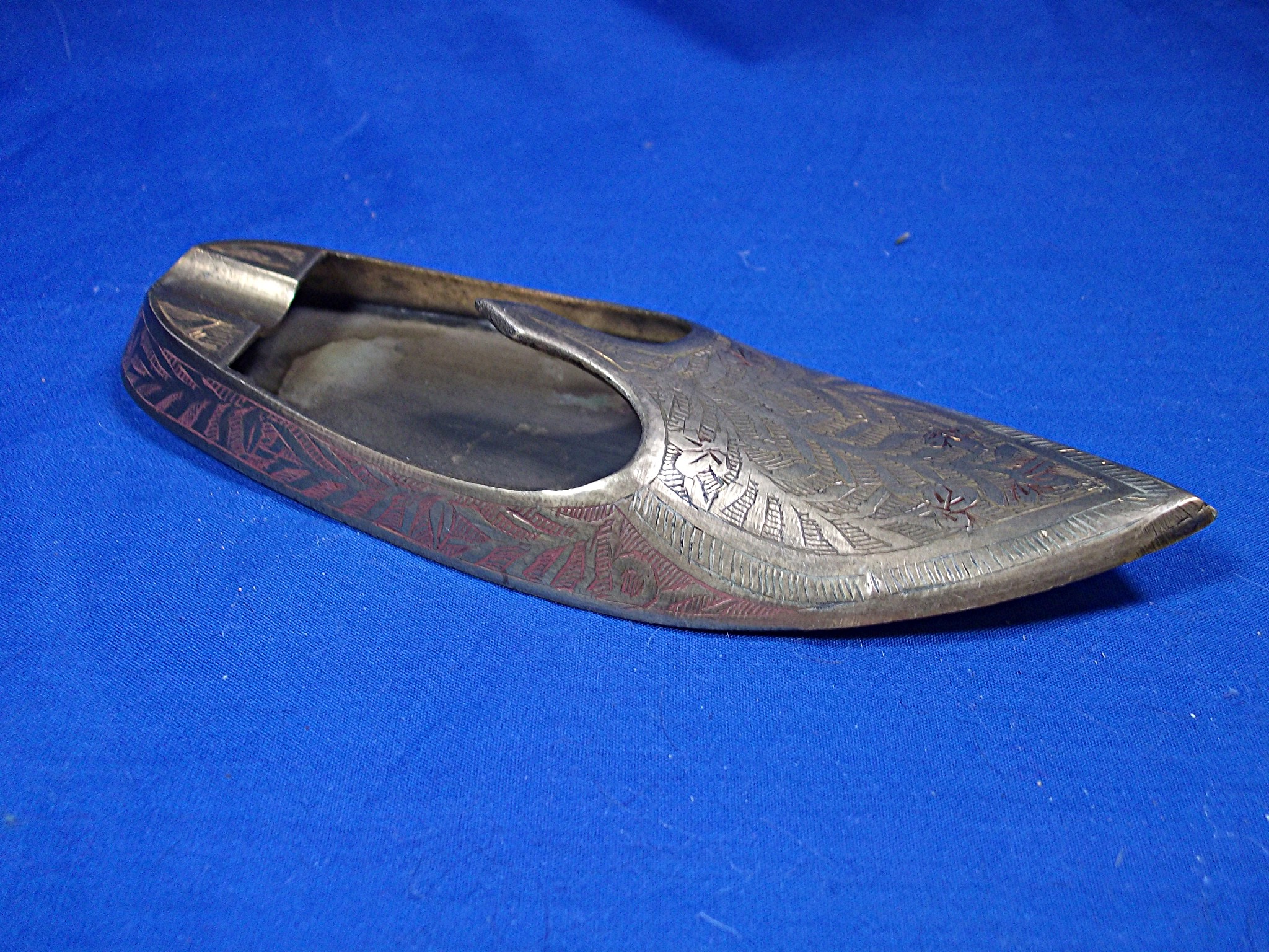 Brass shoe ashtray