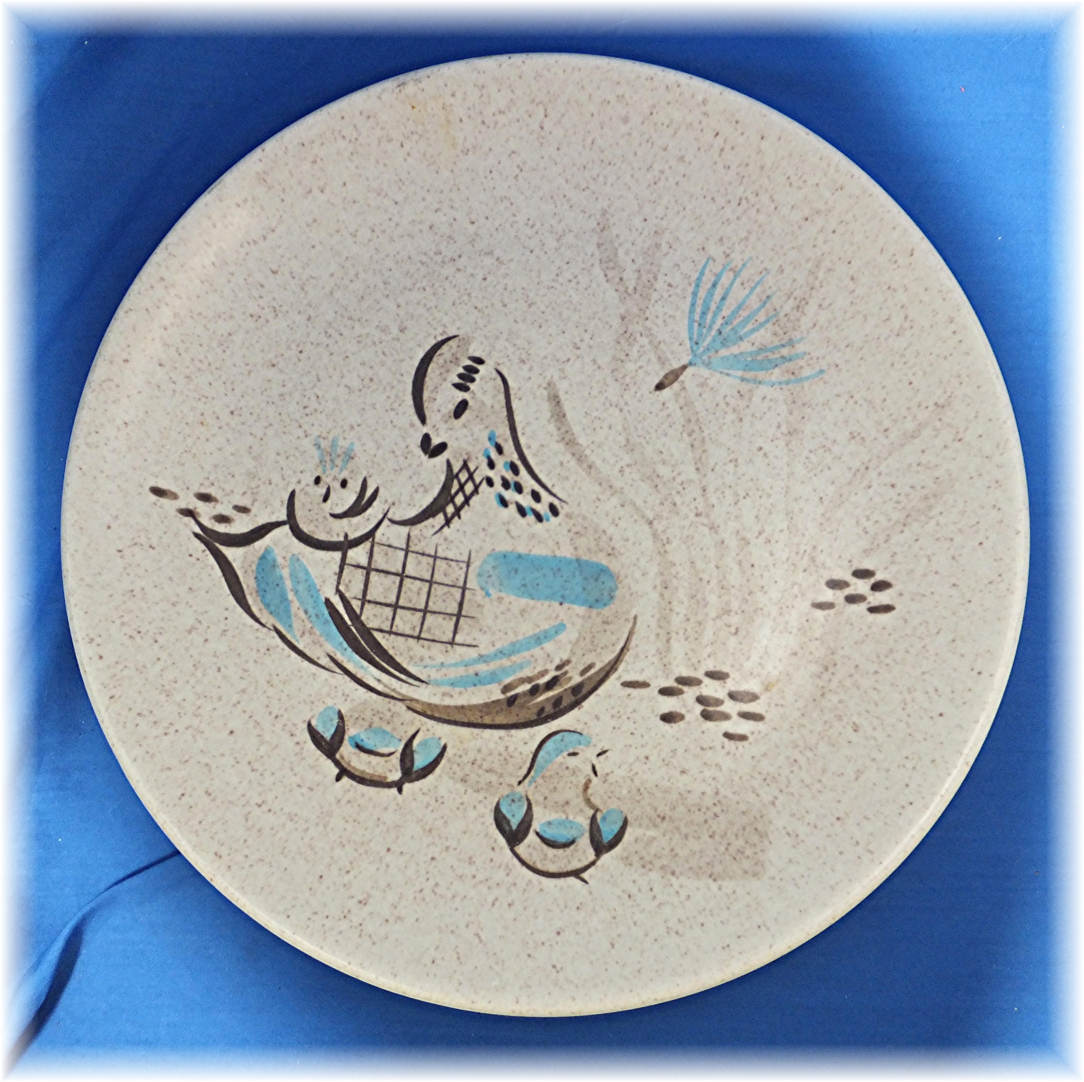 Dinner Plate in the Bob White pattern by Red Wing China