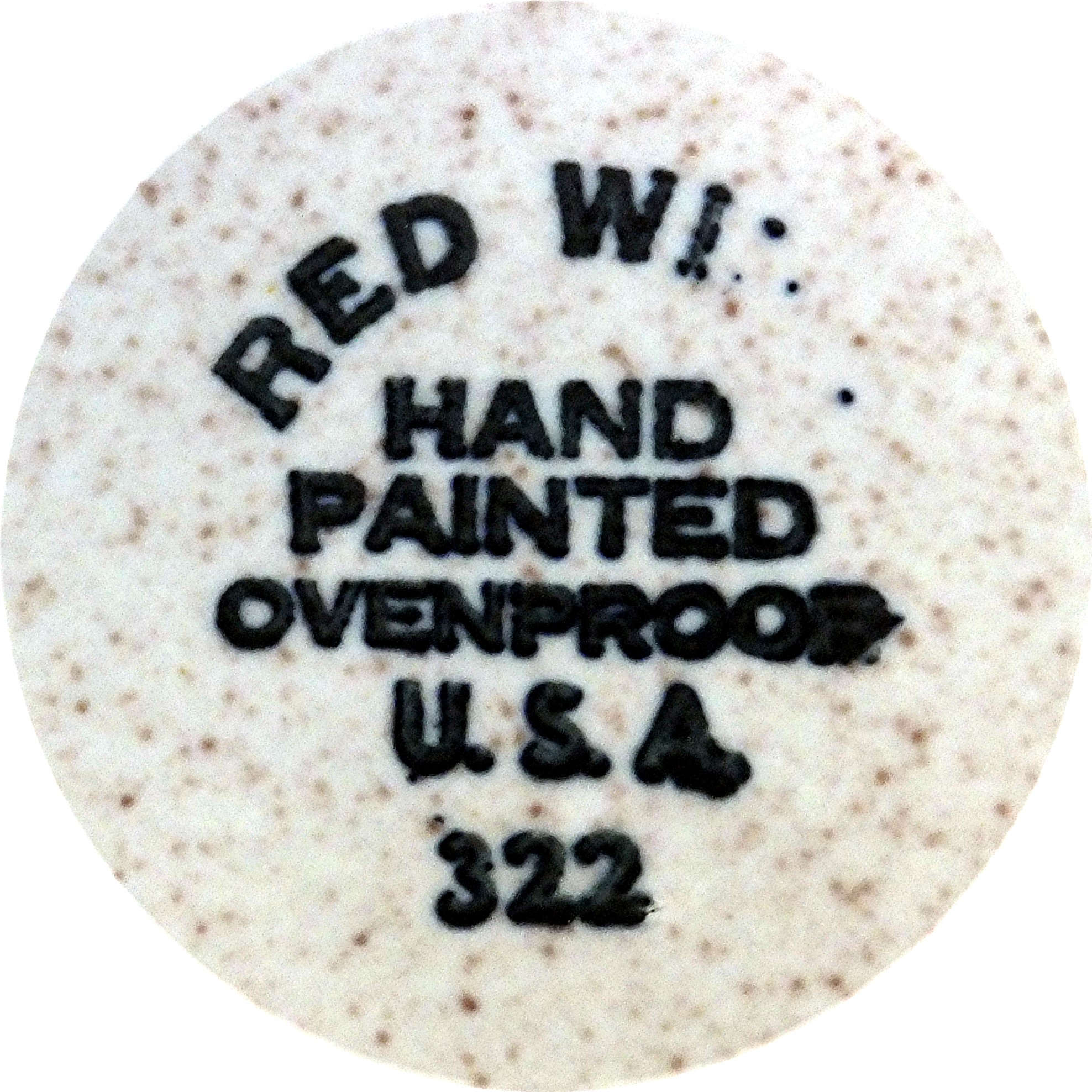 Dinner Plate in the Bob White pattern by Red Wing China