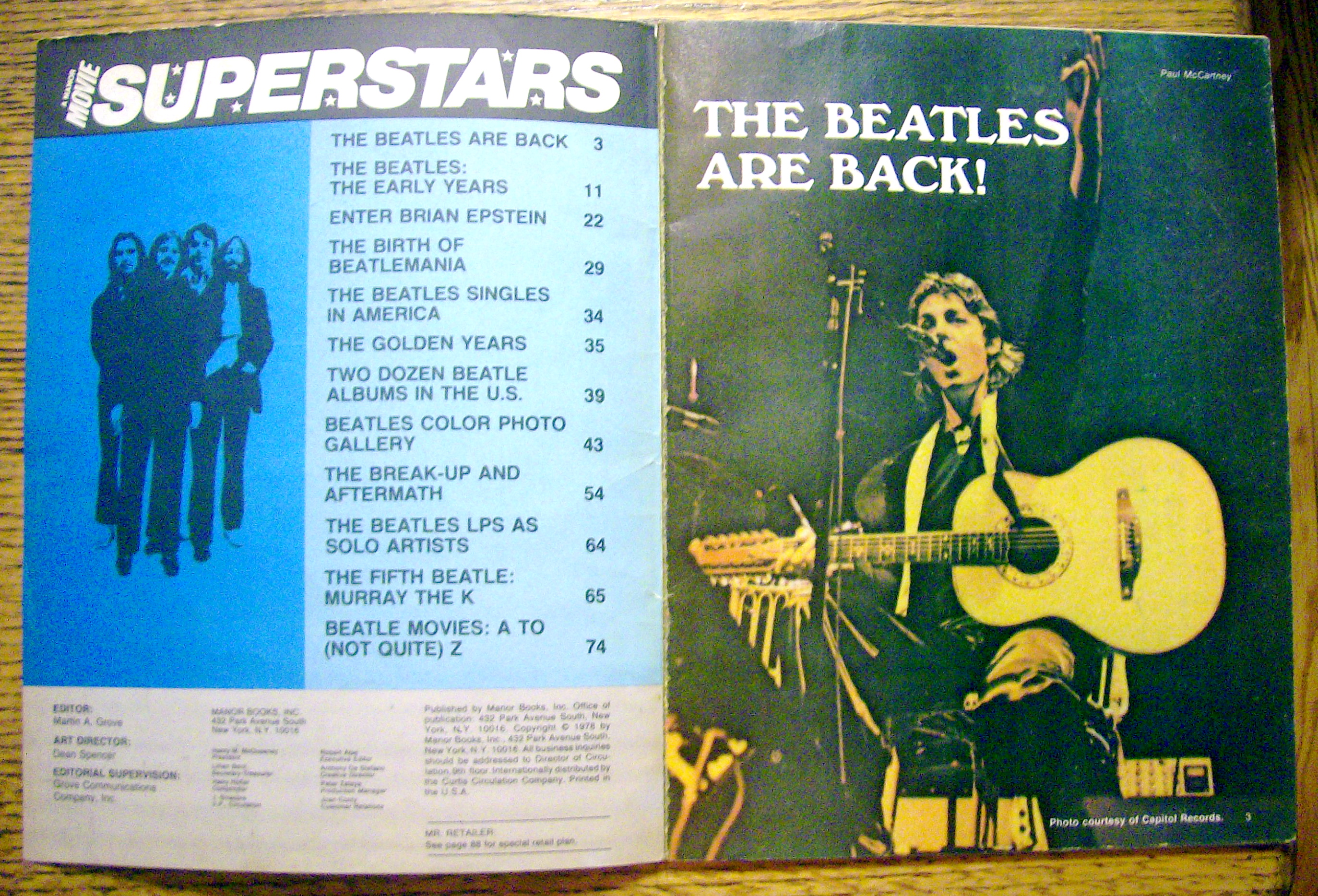 Superstars Magazine Spring 1978 Story Of The Beatles