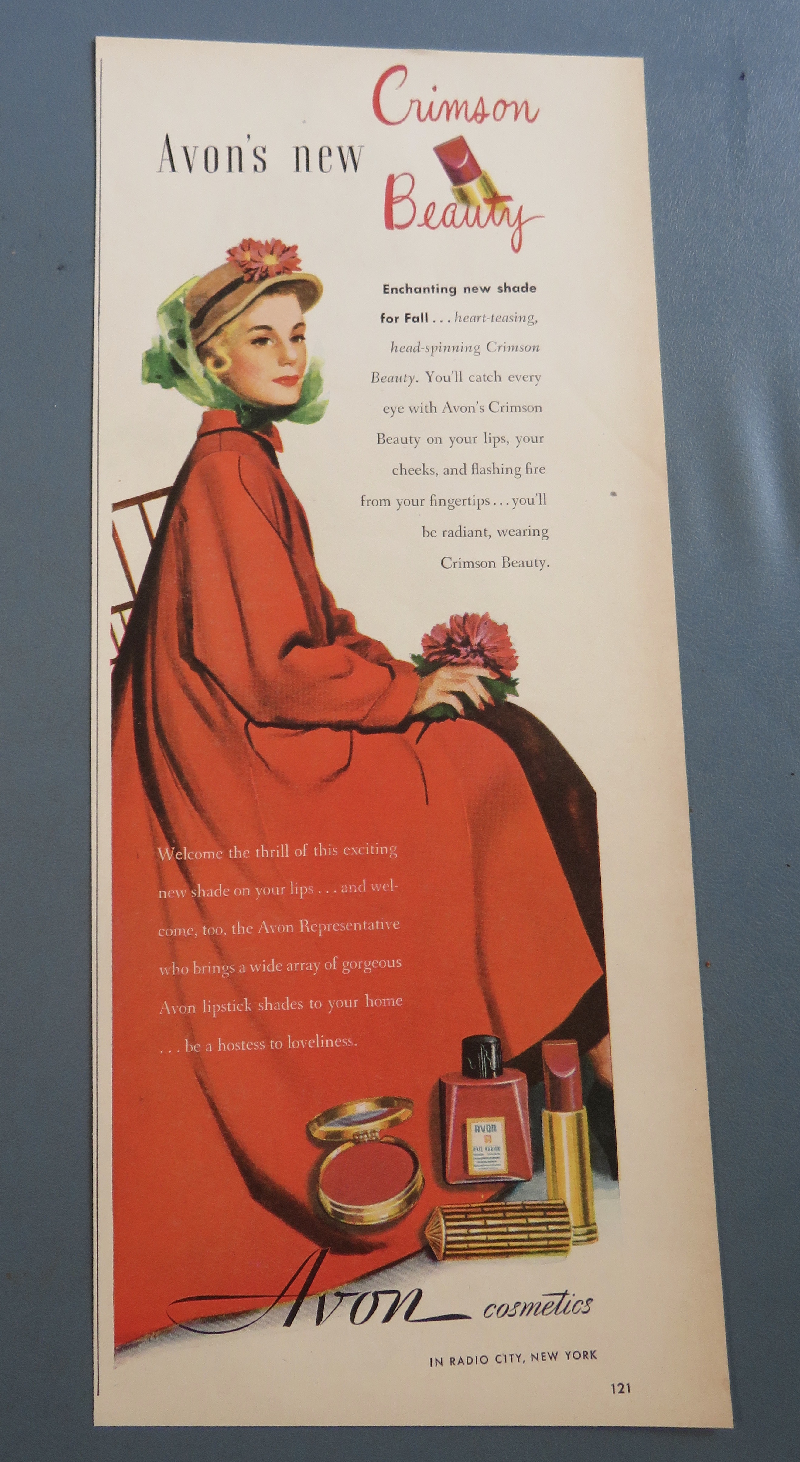 1948 Avon Cosmetics with New Crimson Beauty