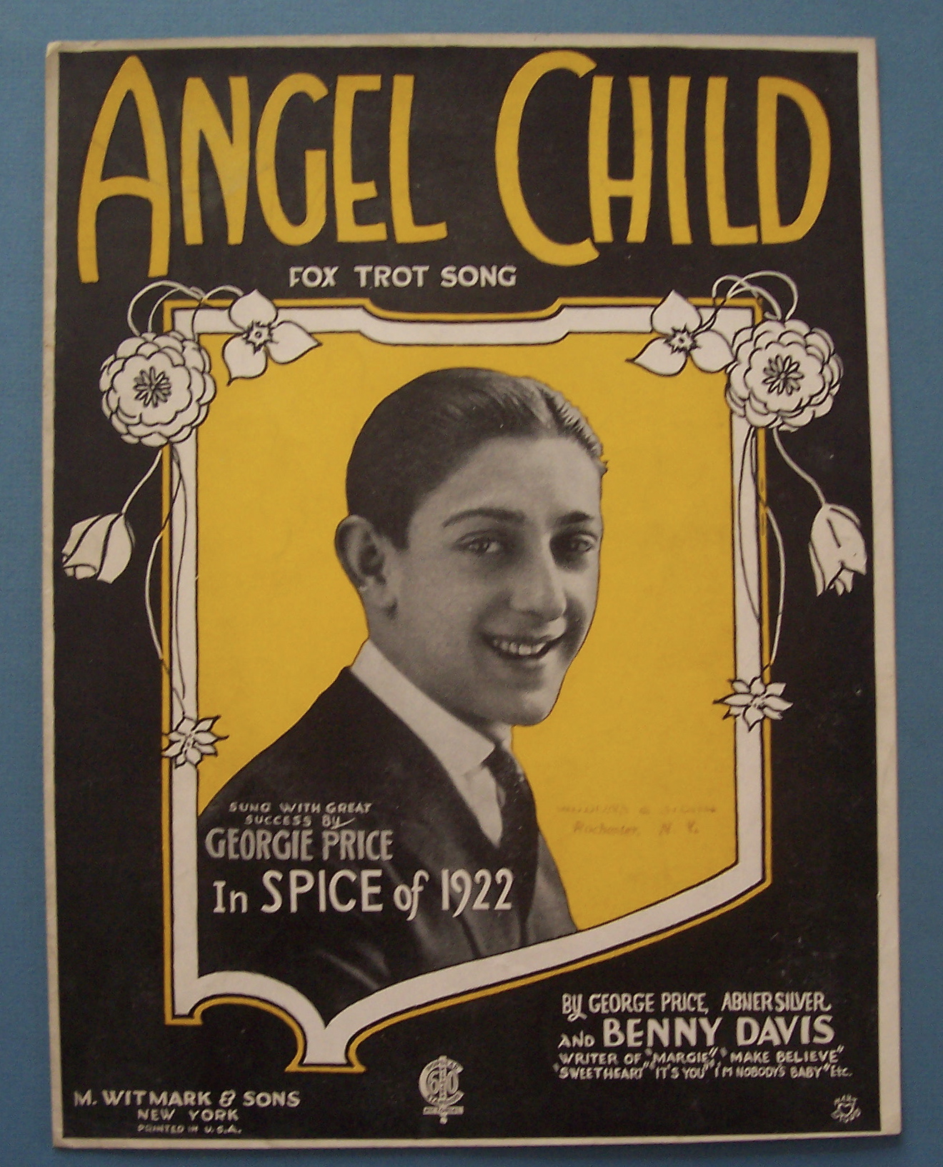 Sheet Music For 1922 Angel Child
