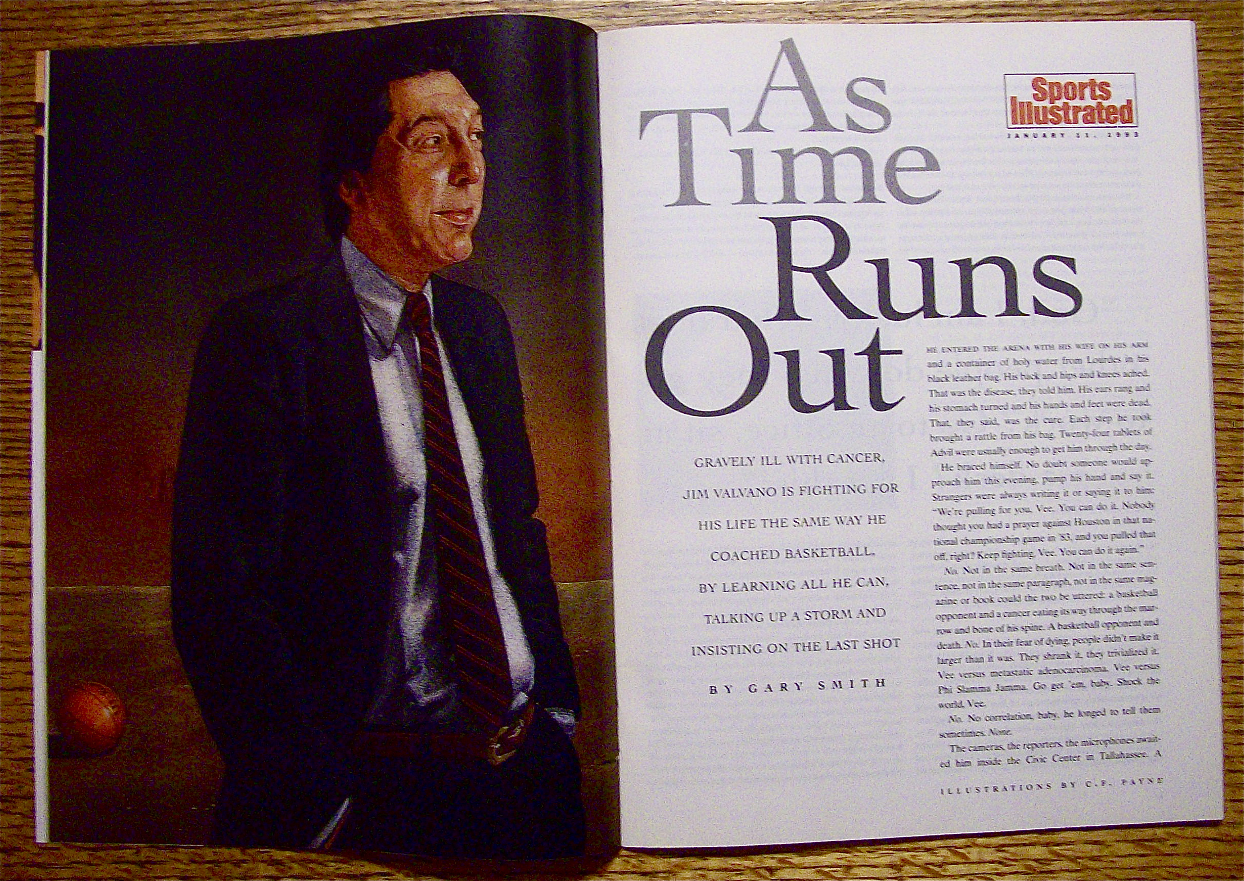 Sports Illustrated-January 11, 1993-Jim Valvano