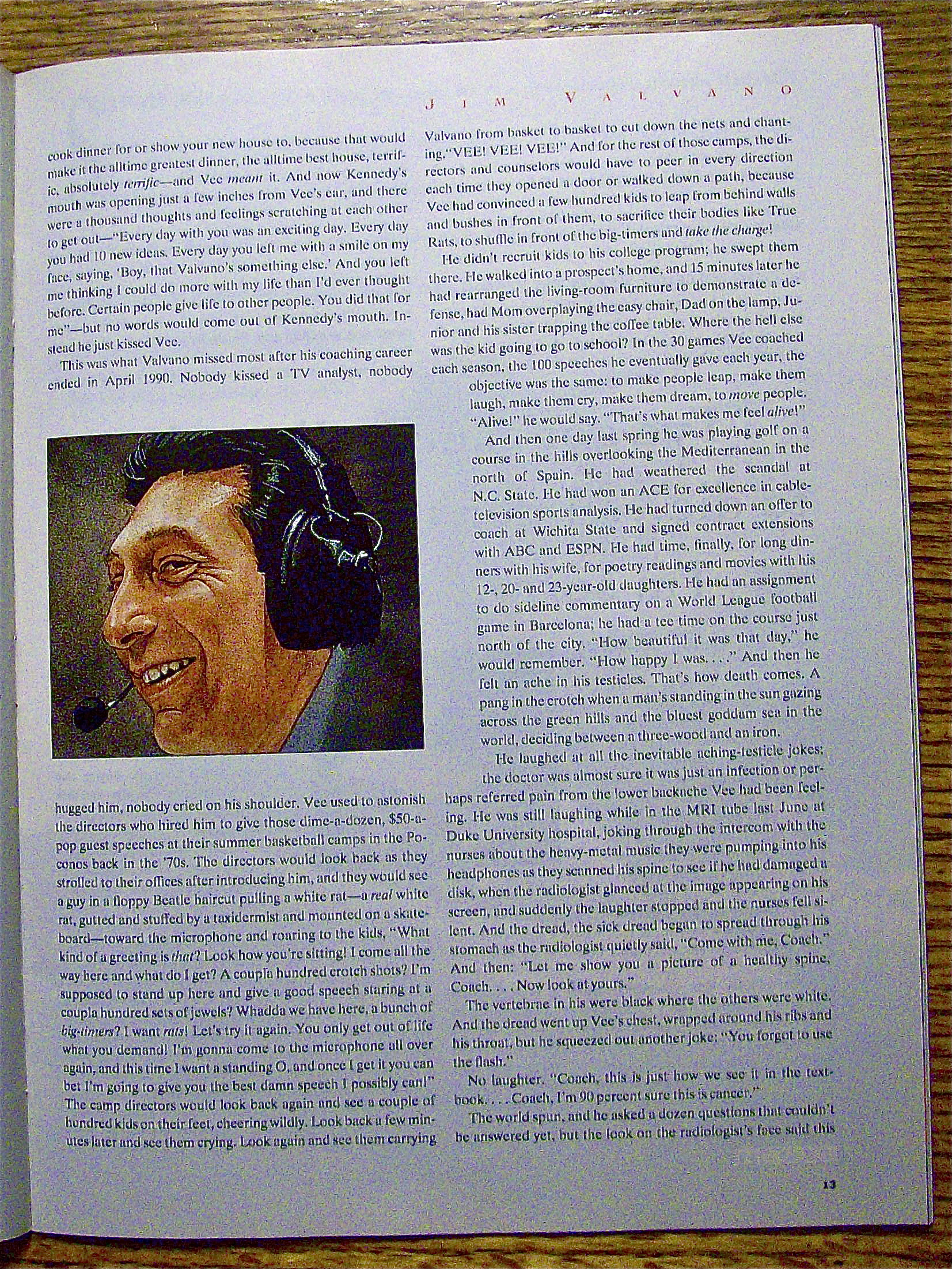 Sports Illustrated-January 11, 1993-Jim Valvano