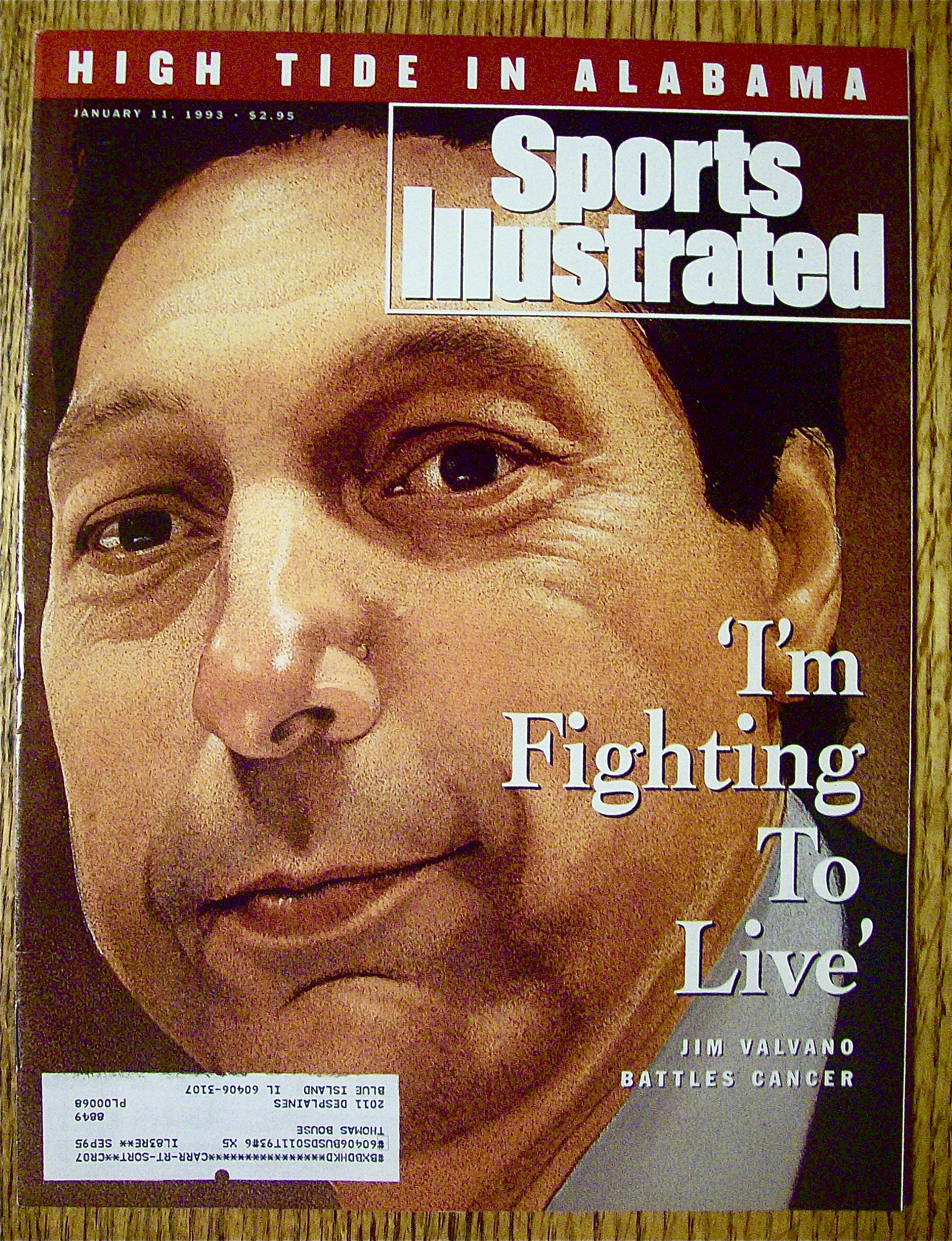 Sports Illustrated-January 11, 1993-Jim Valvano