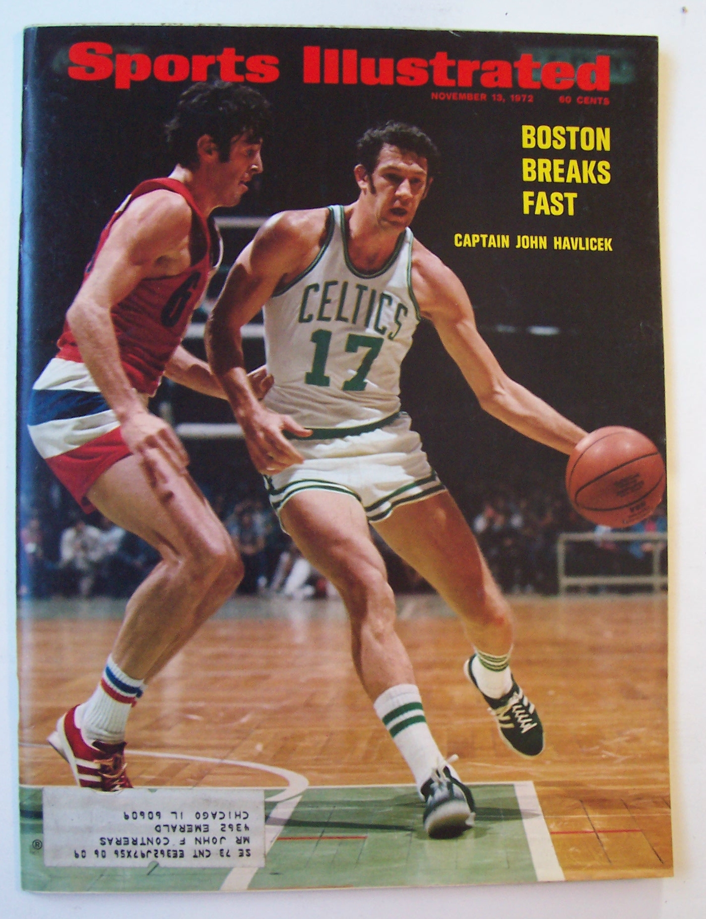 Sports Illustrated Magazine-Nov 13, 1972-John Havlicek