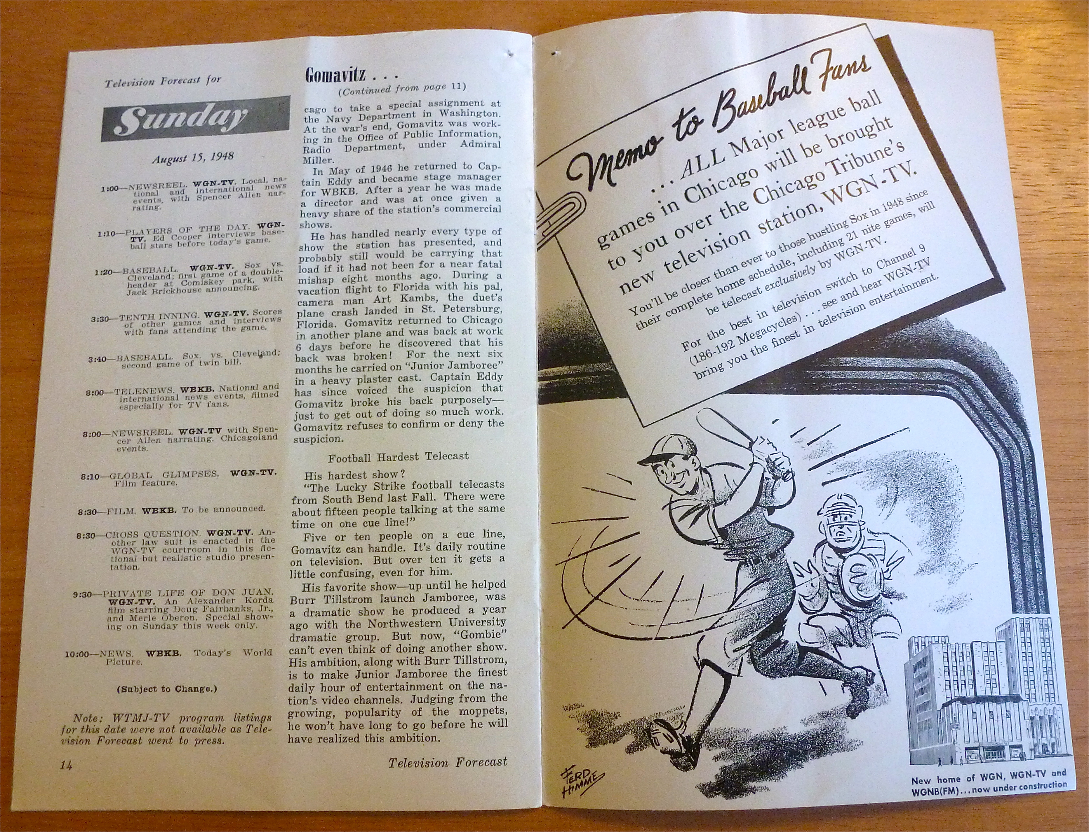 1948 Chicago Television Forecast Vol.1-#14 Football
