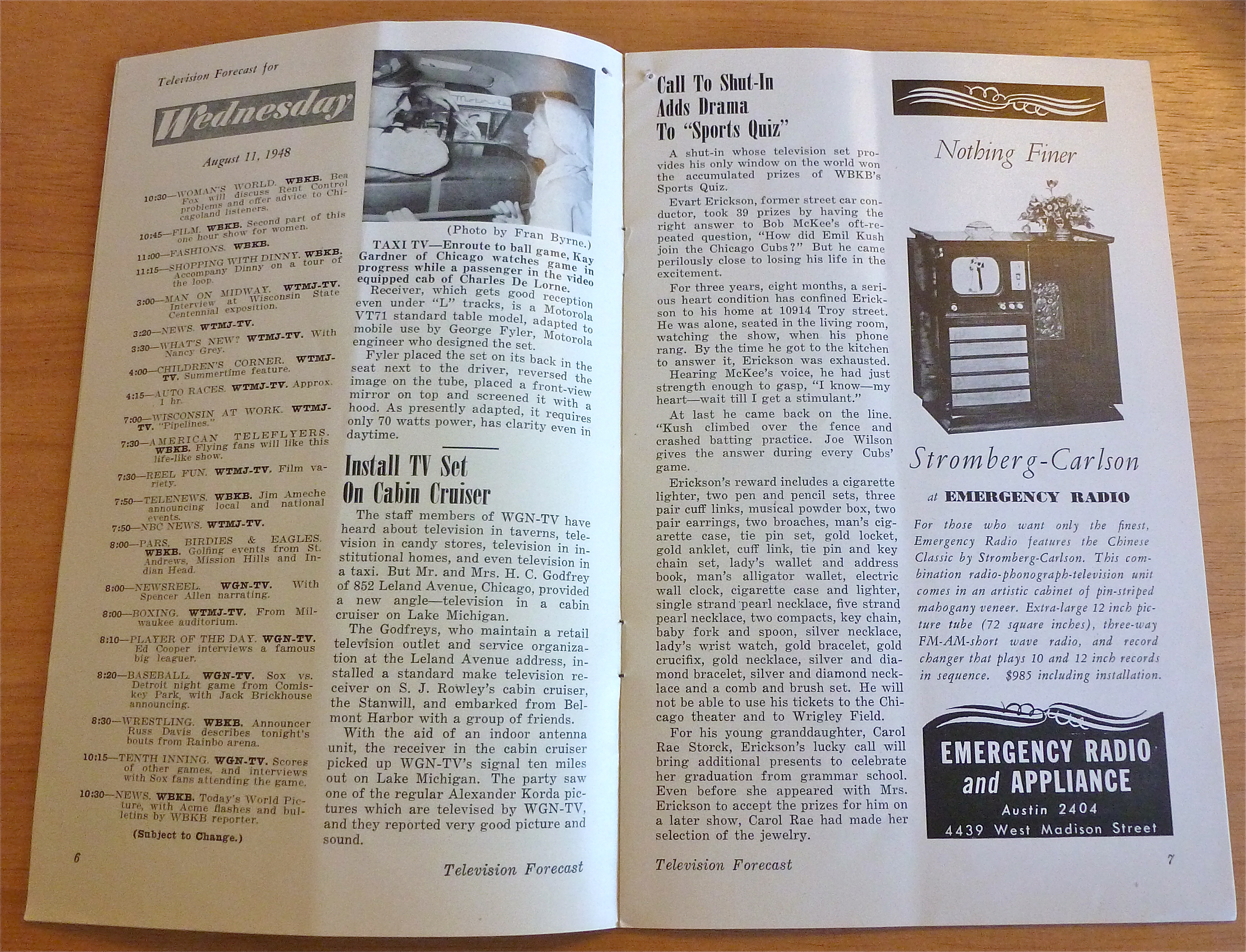 1948 Chicago Television Forecast Vol.1-#14 Football
