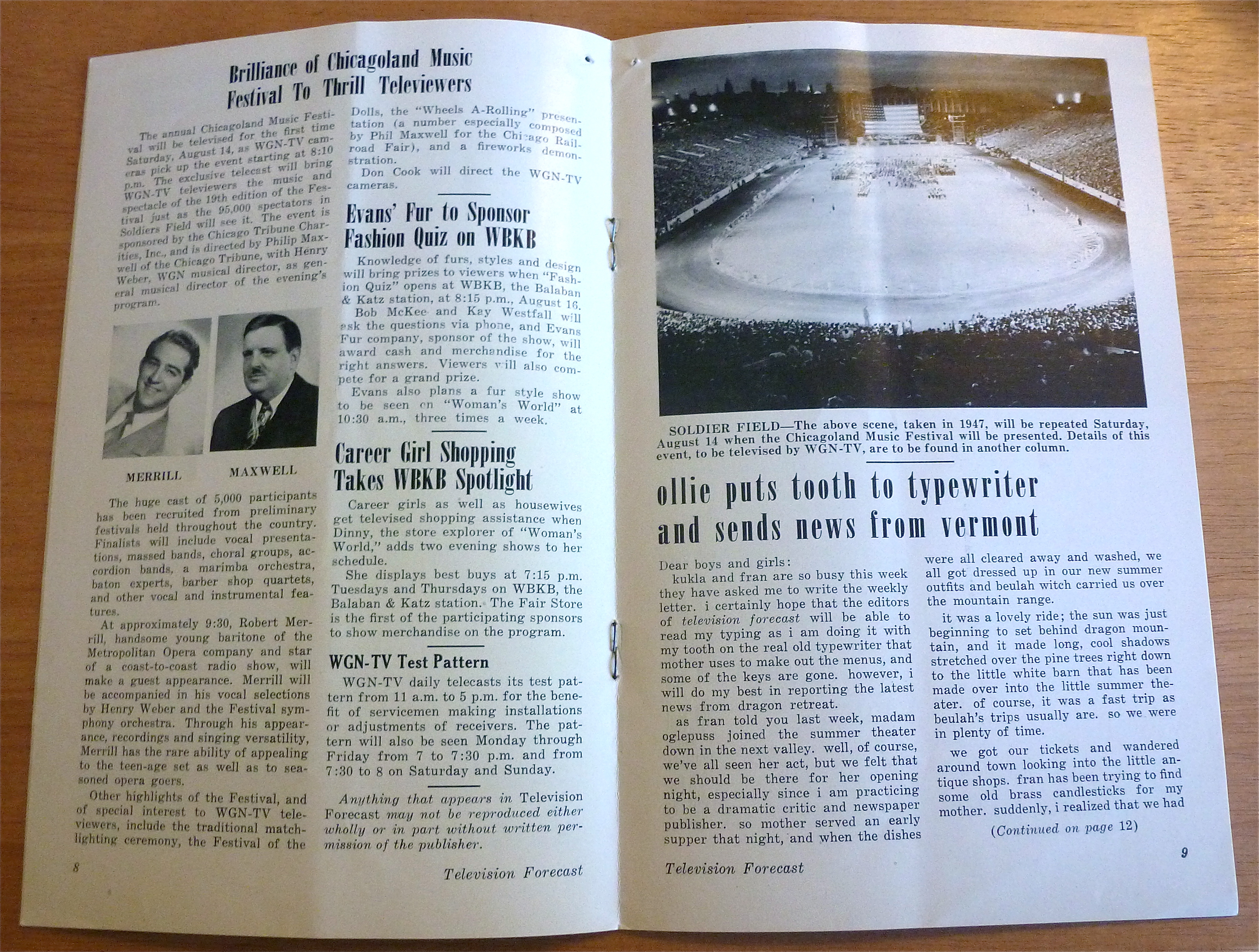 1948 Chicago Television Forecast Vol.1-#14 Football