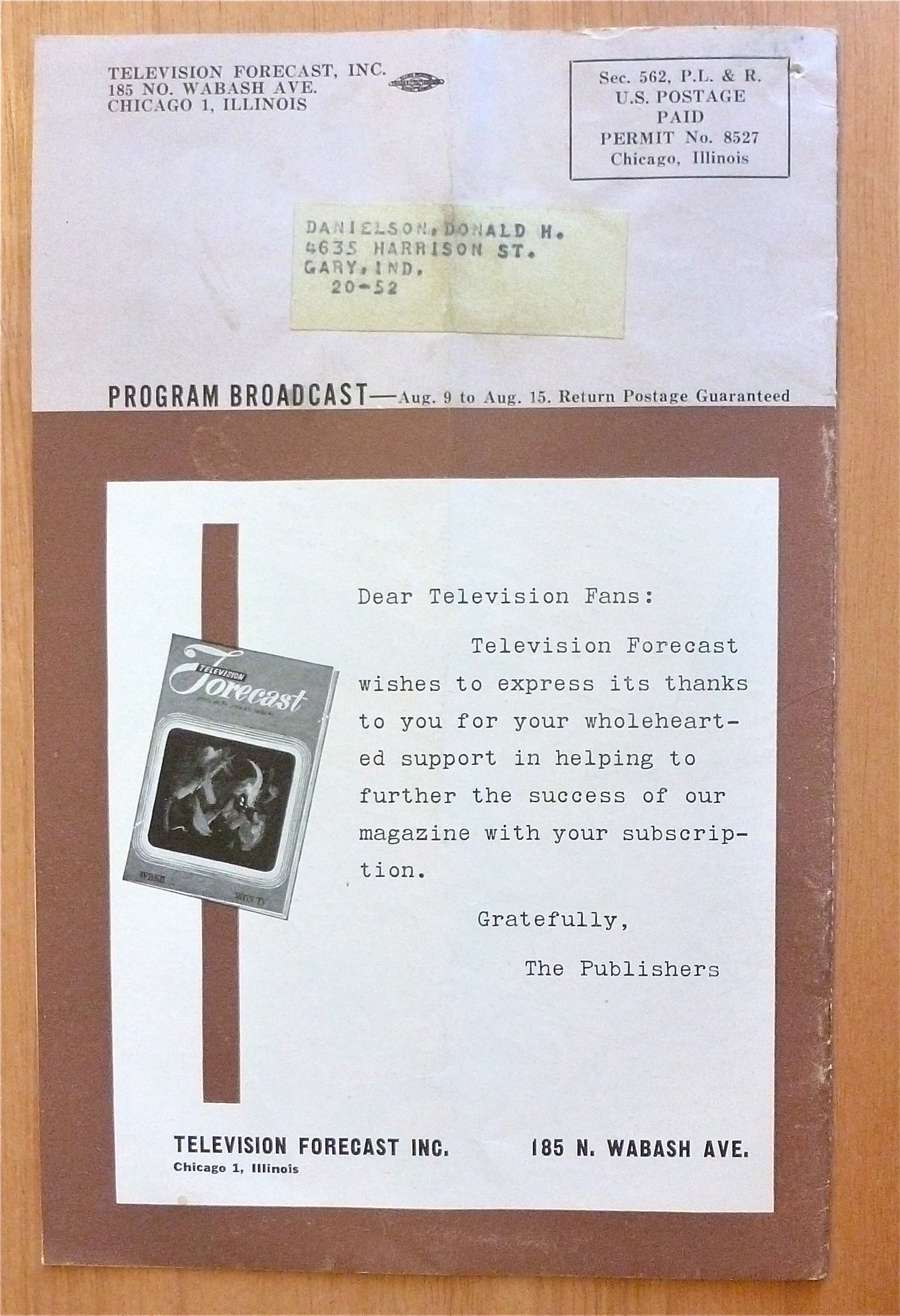 1948 Chicago Television Forecast Vol.1-#14 Football
