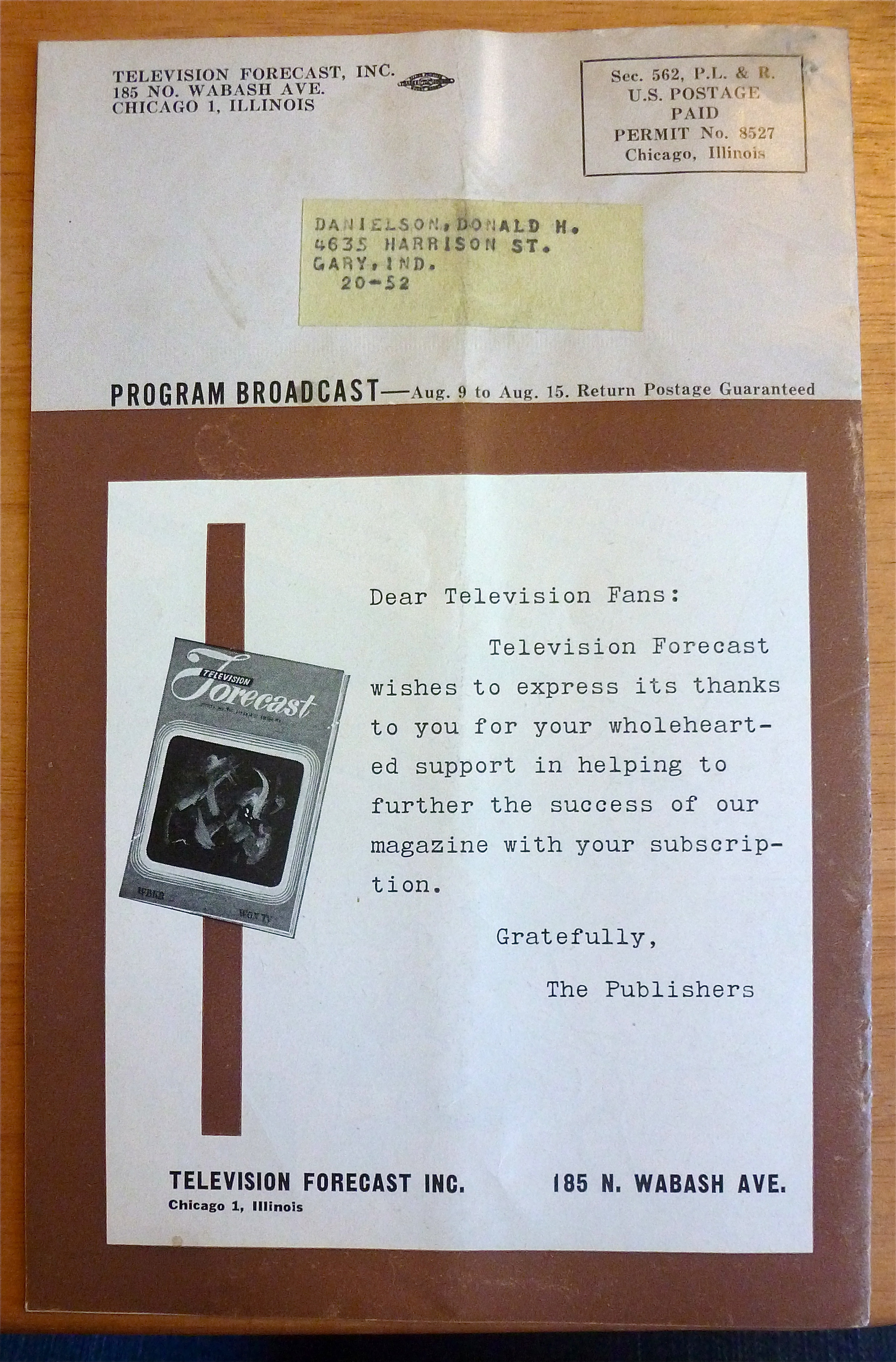 1948 Chicago Television Forecast Vol.1-#14 Football