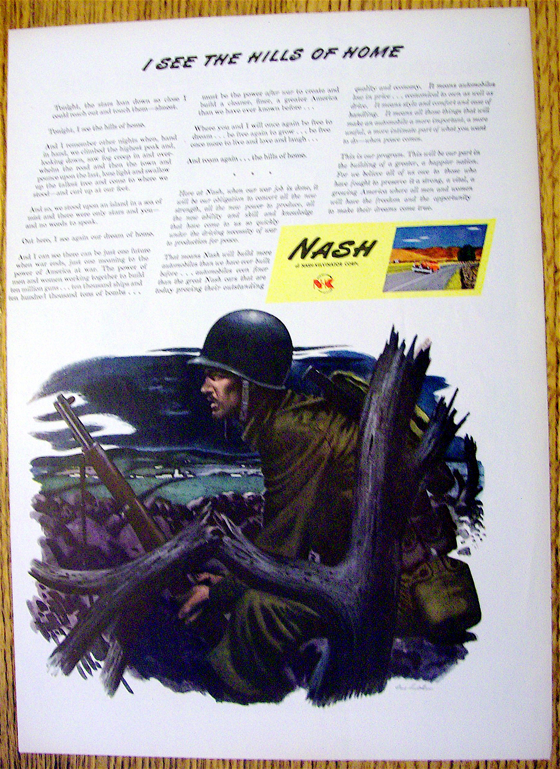 1944 Nash-Kelvinator with a Soldier with a Gun