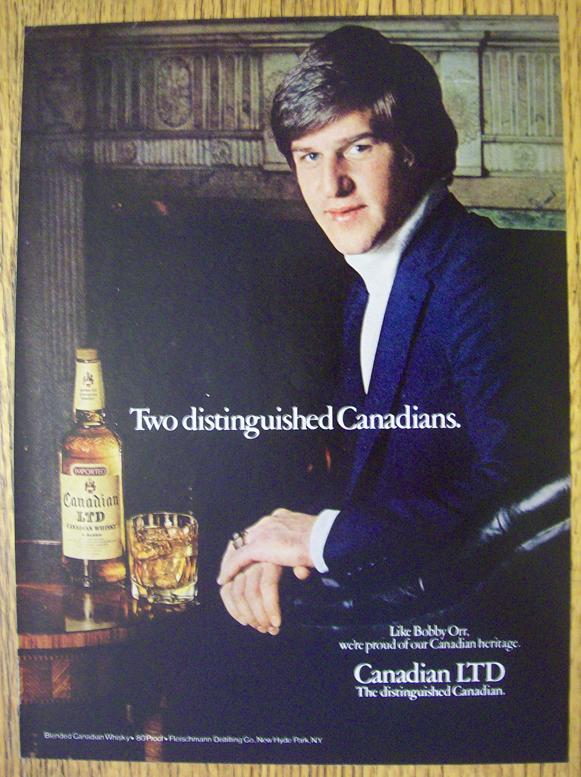 1979 Canadian LTD Whiskey with Bobby Orr