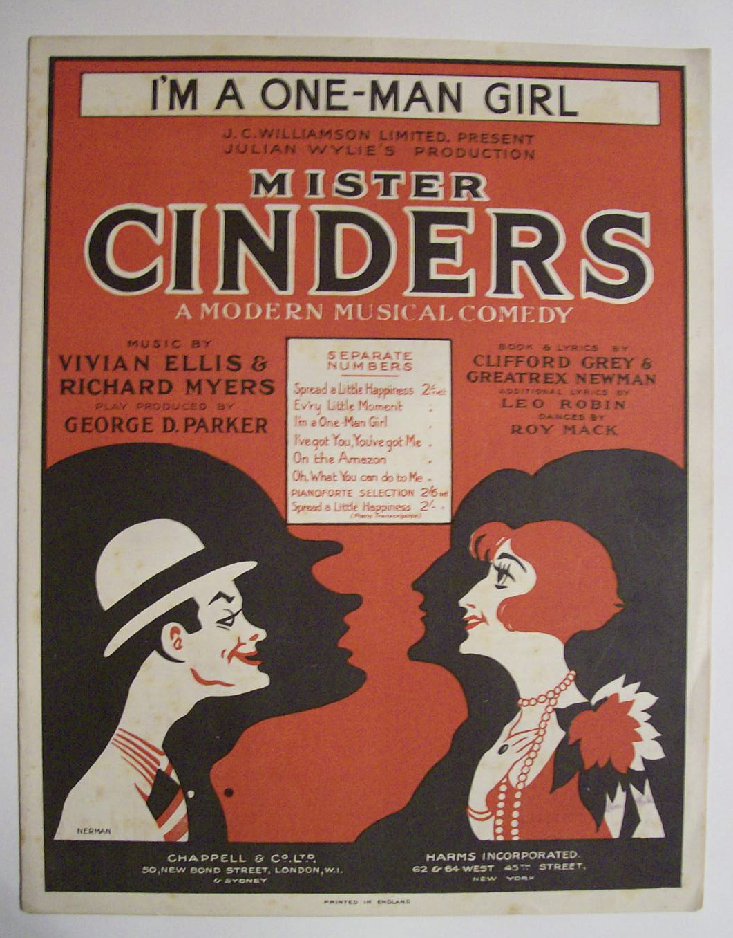 Sheet Music For 1928 I'm A One-Man Girl