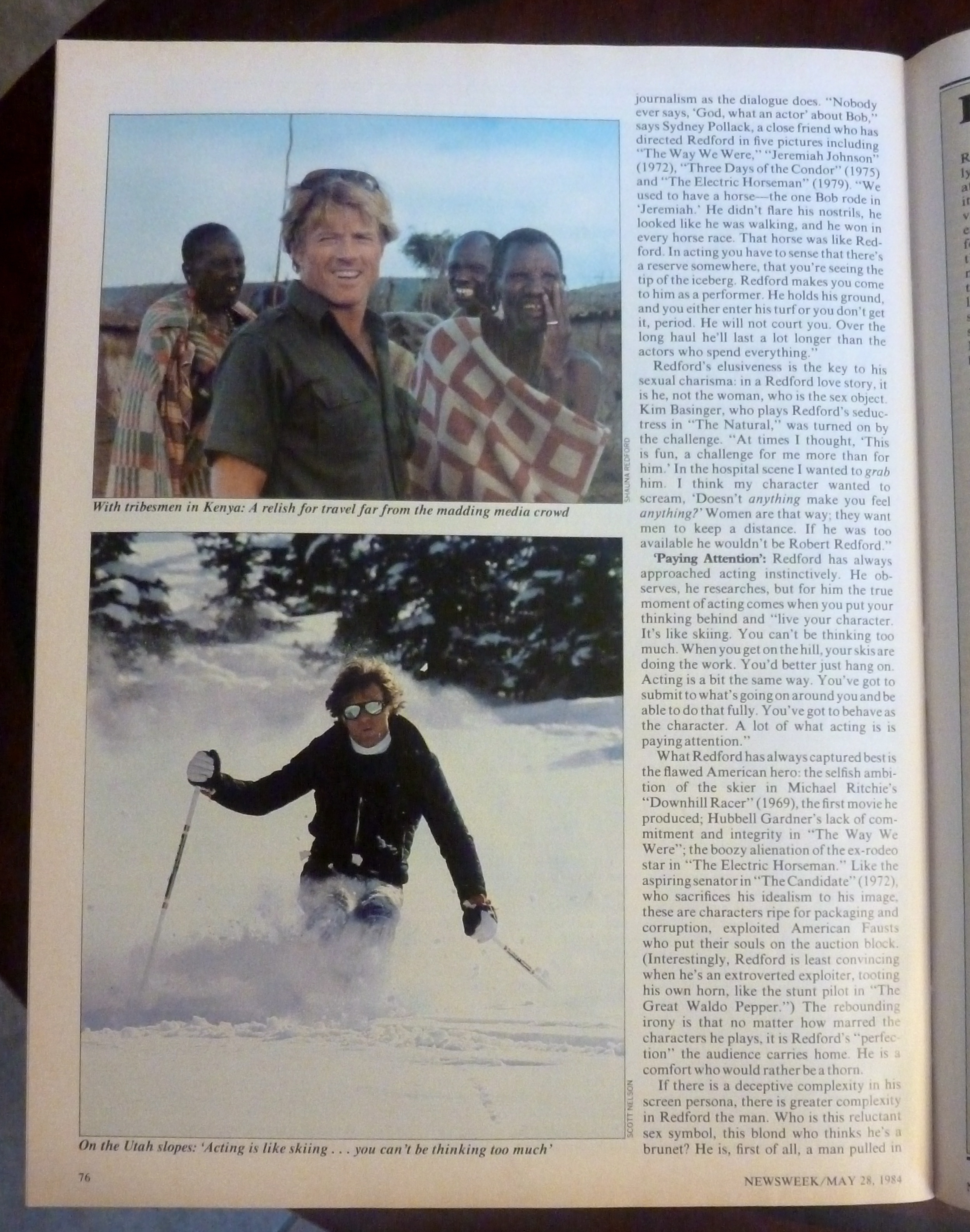 Newsweek Magazine-May 28, 1984-Robert Redford
