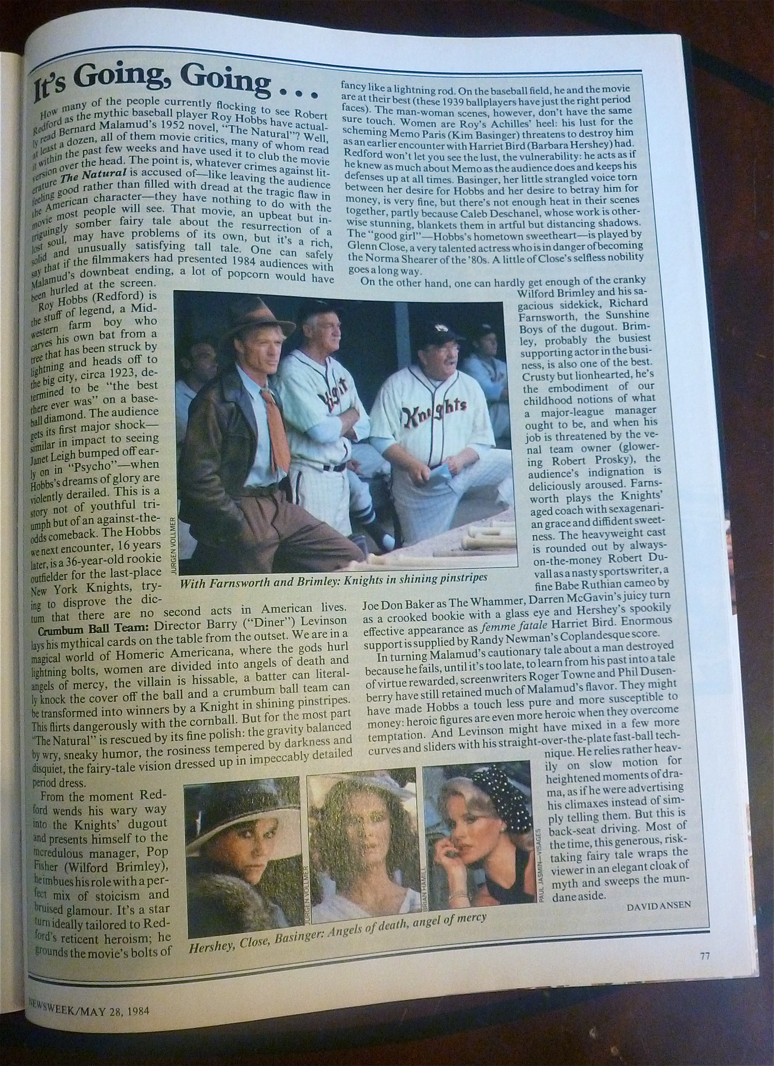 Newsweek Magazine-May 28, 1984-Robert Redford