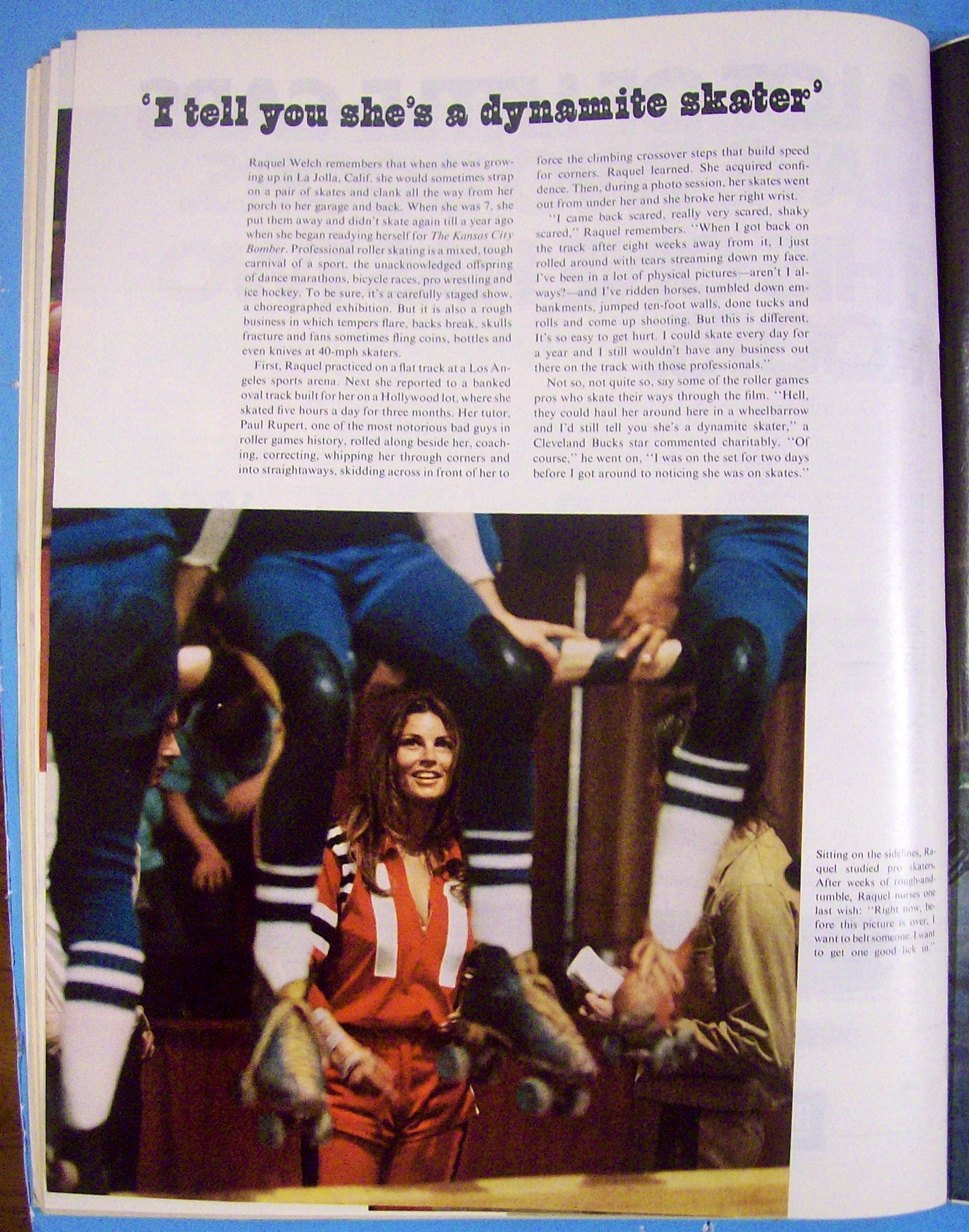 Life Magazine June 2, 1972 Raquel Welch On Skates