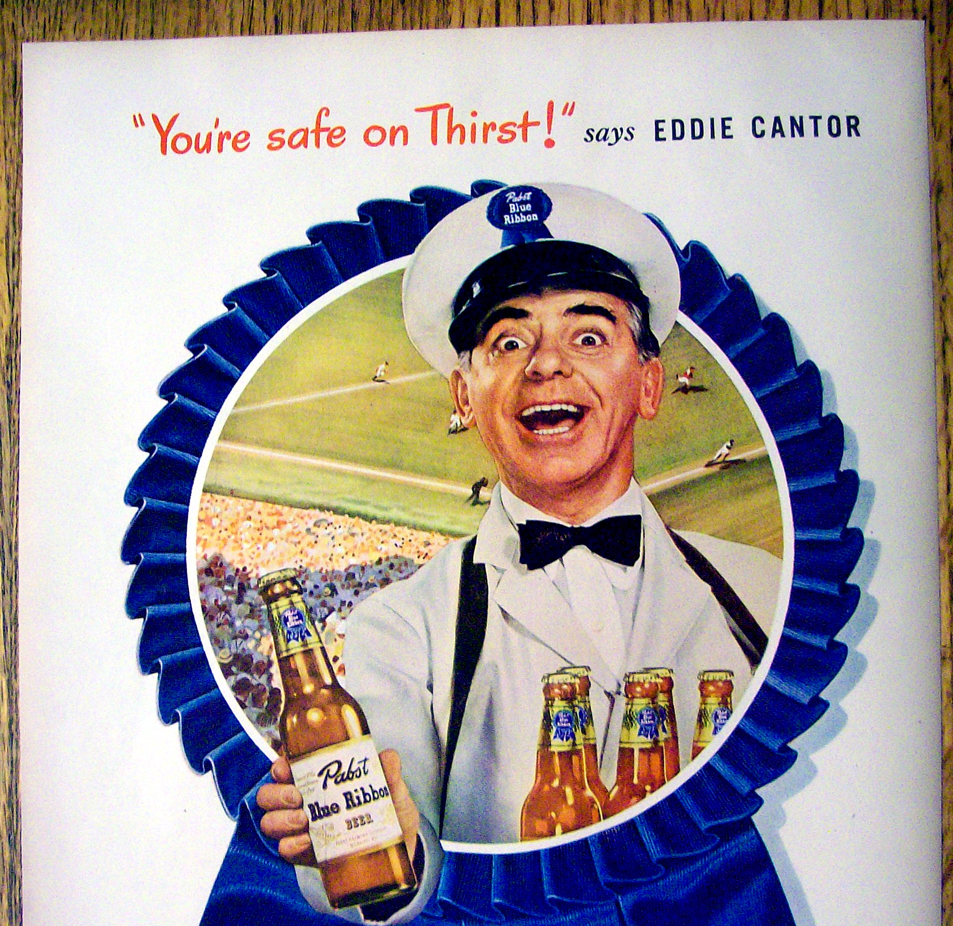 1947 Pabst Blue Ribbon Beer with Eddie Cantor