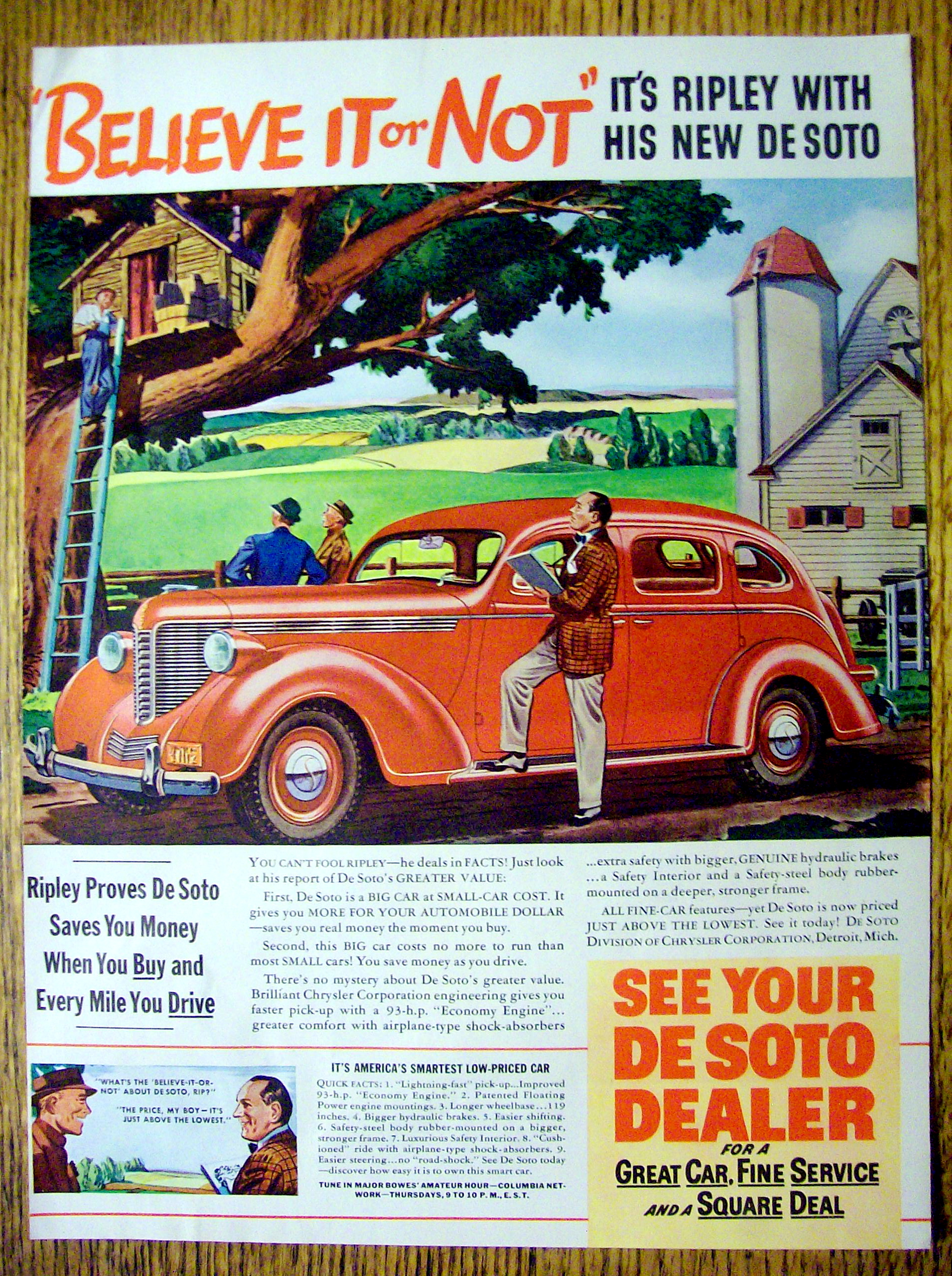 1938 De Soto with Ripley