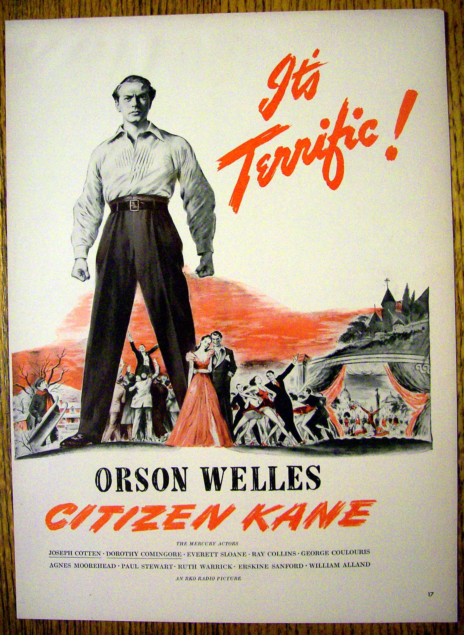 1941 Citizen Kane with Orson Welles