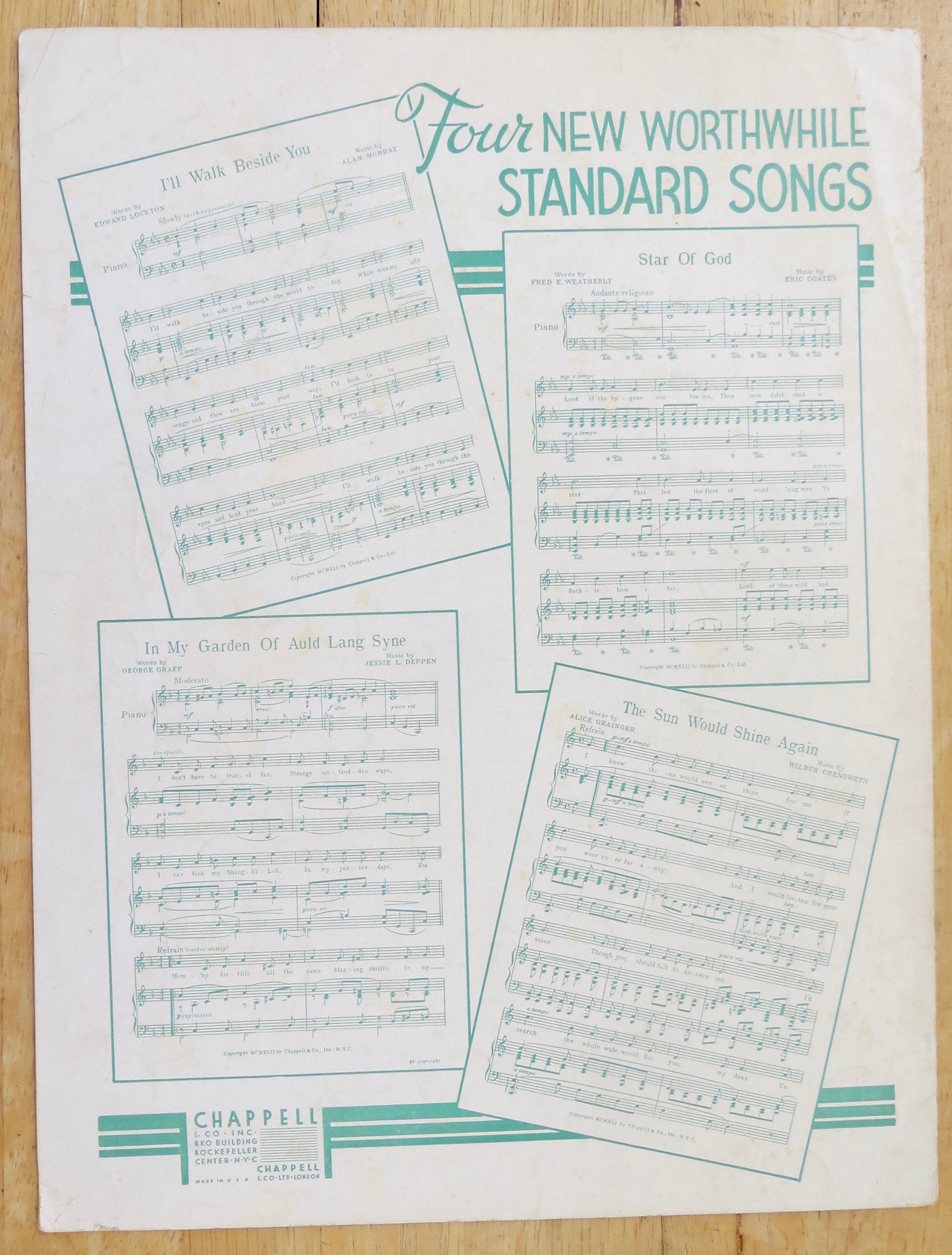 1914 The Song Of Songs Sheet Music
