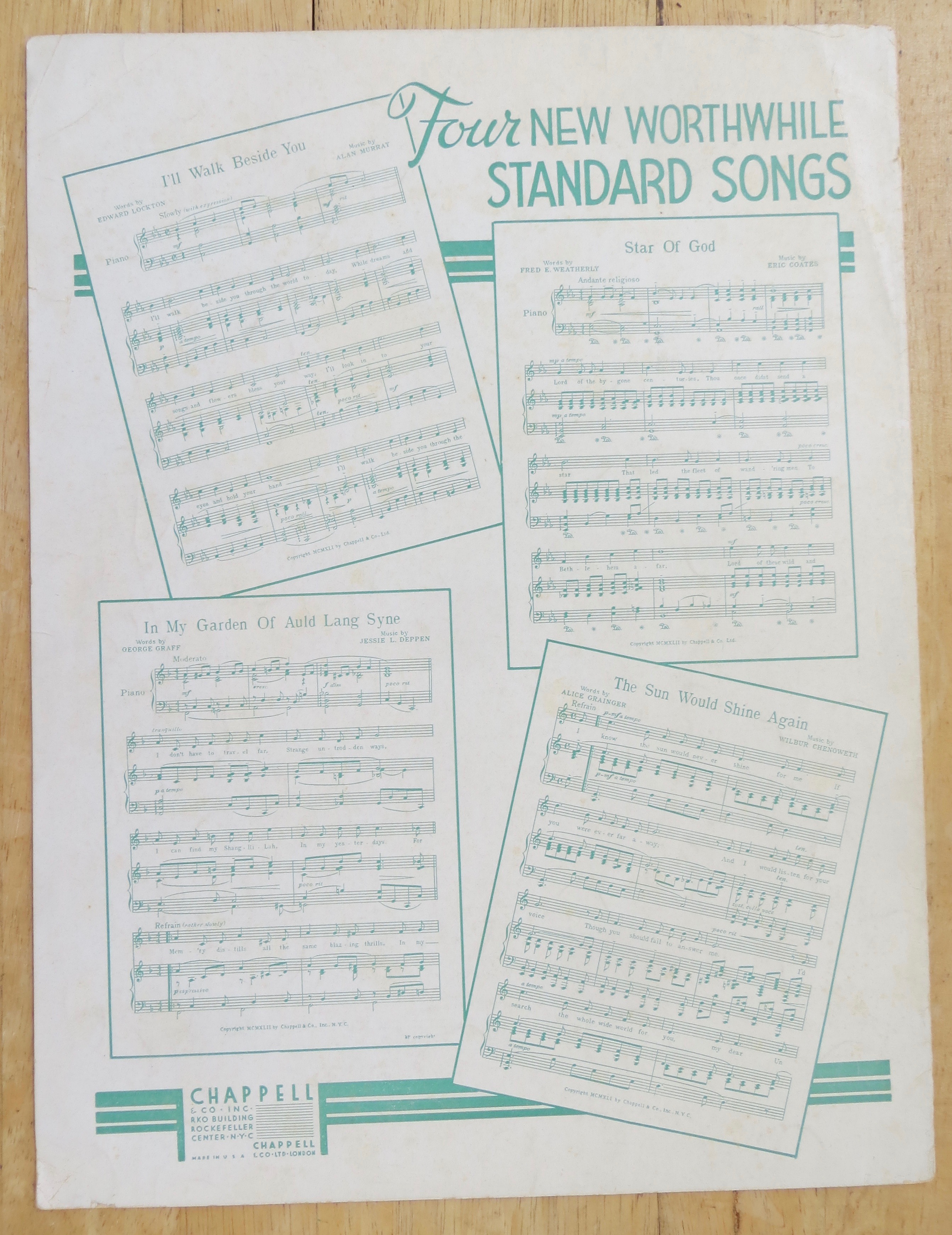 1914 The Song Of Songs Sheet Music