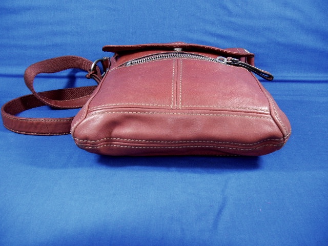 Cross Body Bag Fossil Red leather