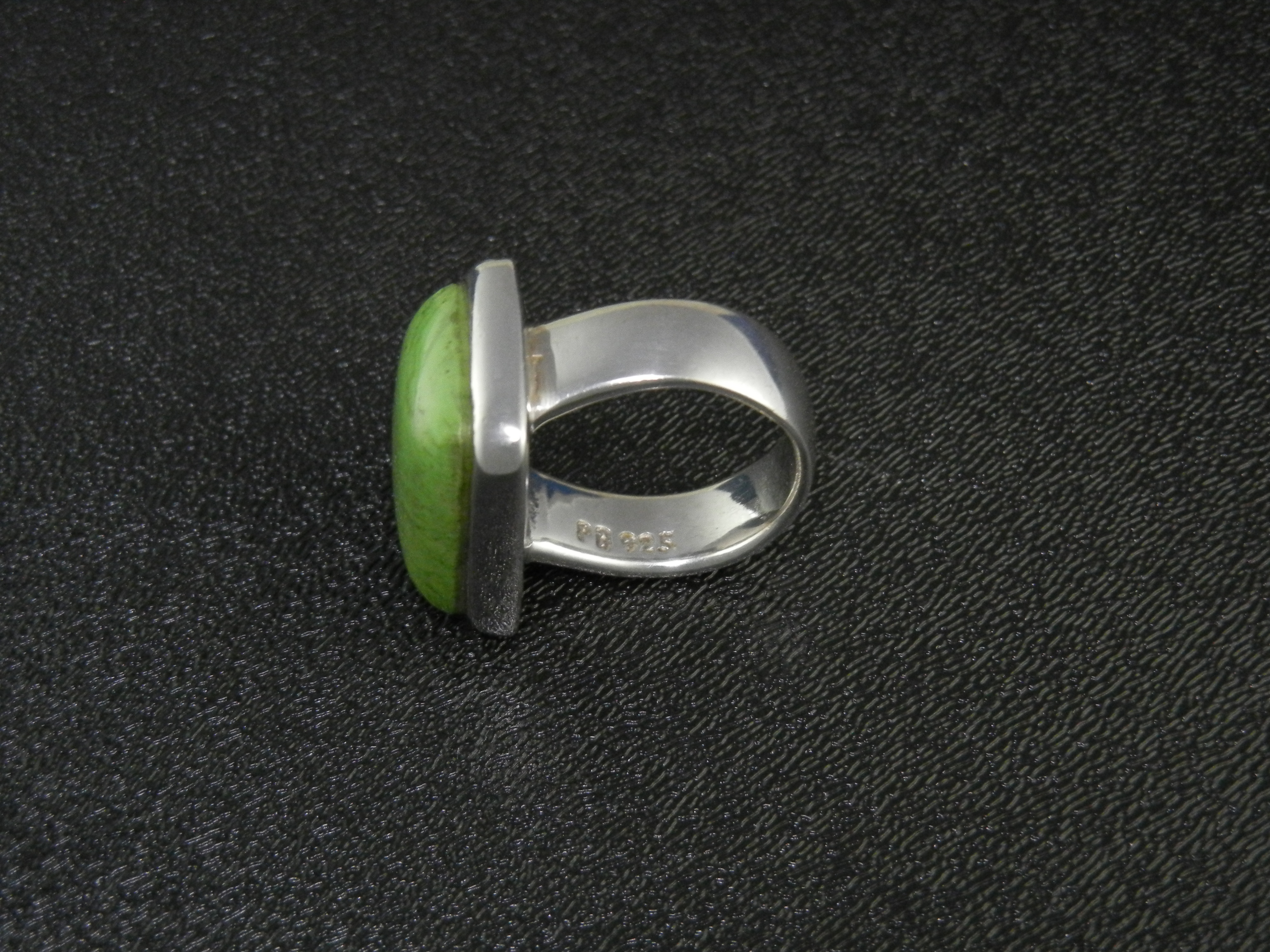 Peyote Bird Sterling Silver and Gaspeite Ring