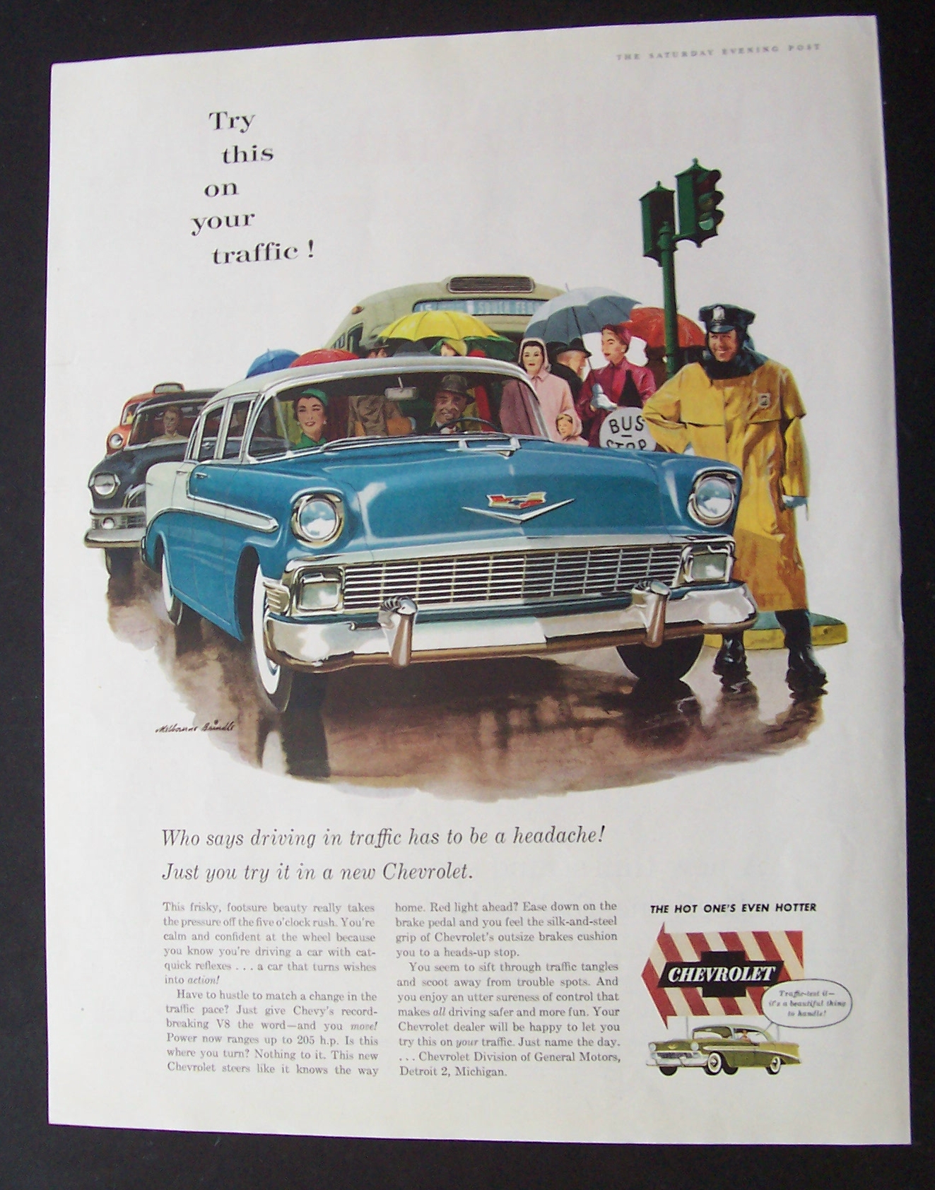 1956 Chevrolet with a Man & Woman
