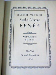 Stephen Vincent Benet Poetry 1942