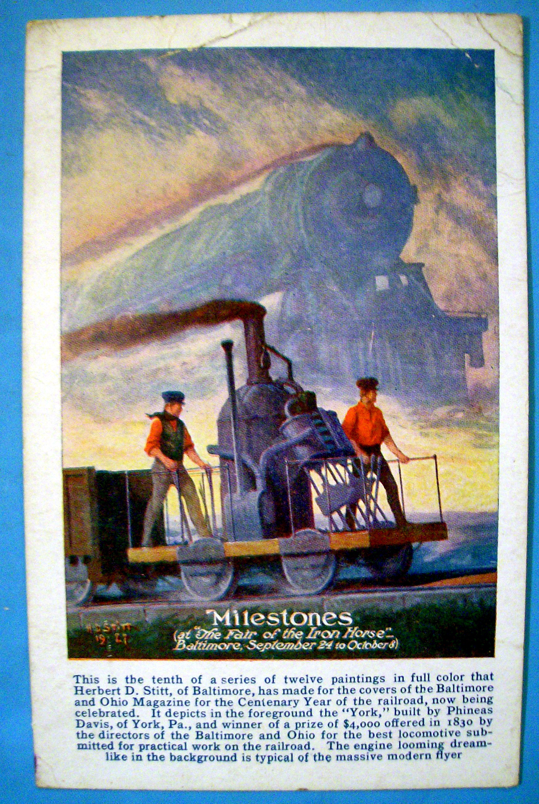 Milestones Postcard