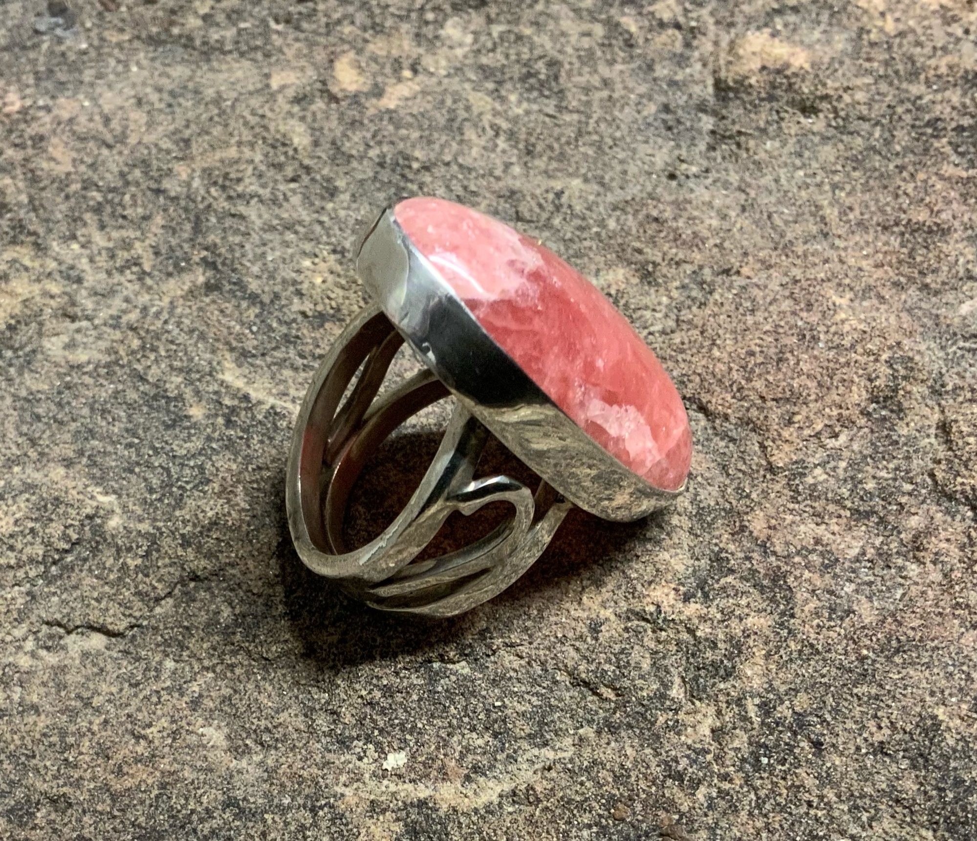 RhodoChrosite Sterling Silver Ring
