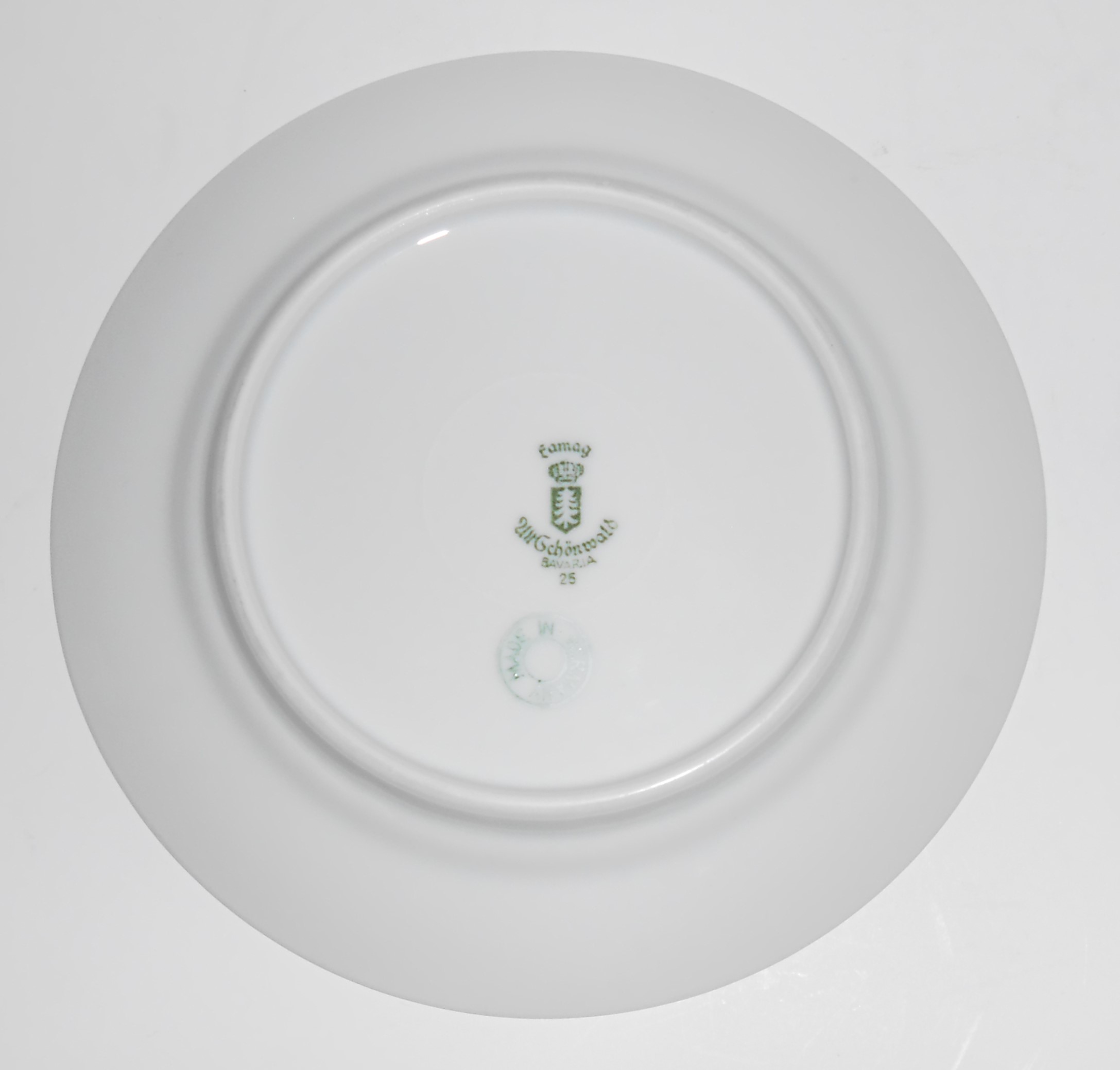 Eamag Porcelain China Bavaria EAM16 Yellow Band Pink Ro