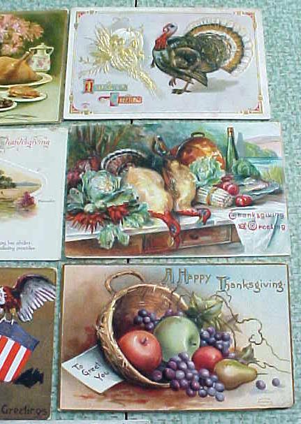 Postcard Lot Thanksgiving Clapsaddle Griggs Winsch Tuck