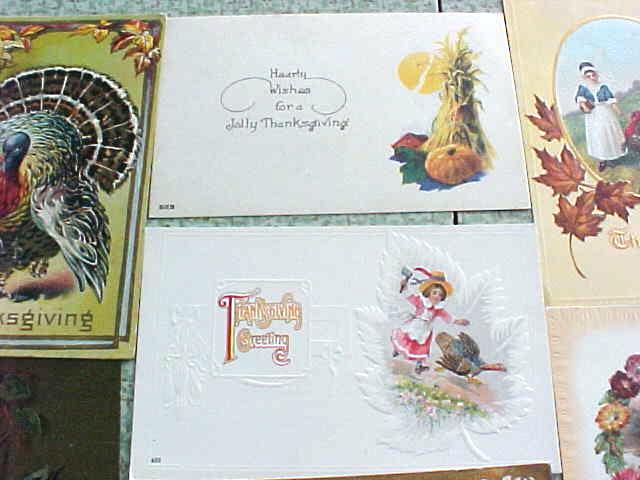 Postcard Lot Thanksgiving Clapsaddle Griggs Winsch Tuck