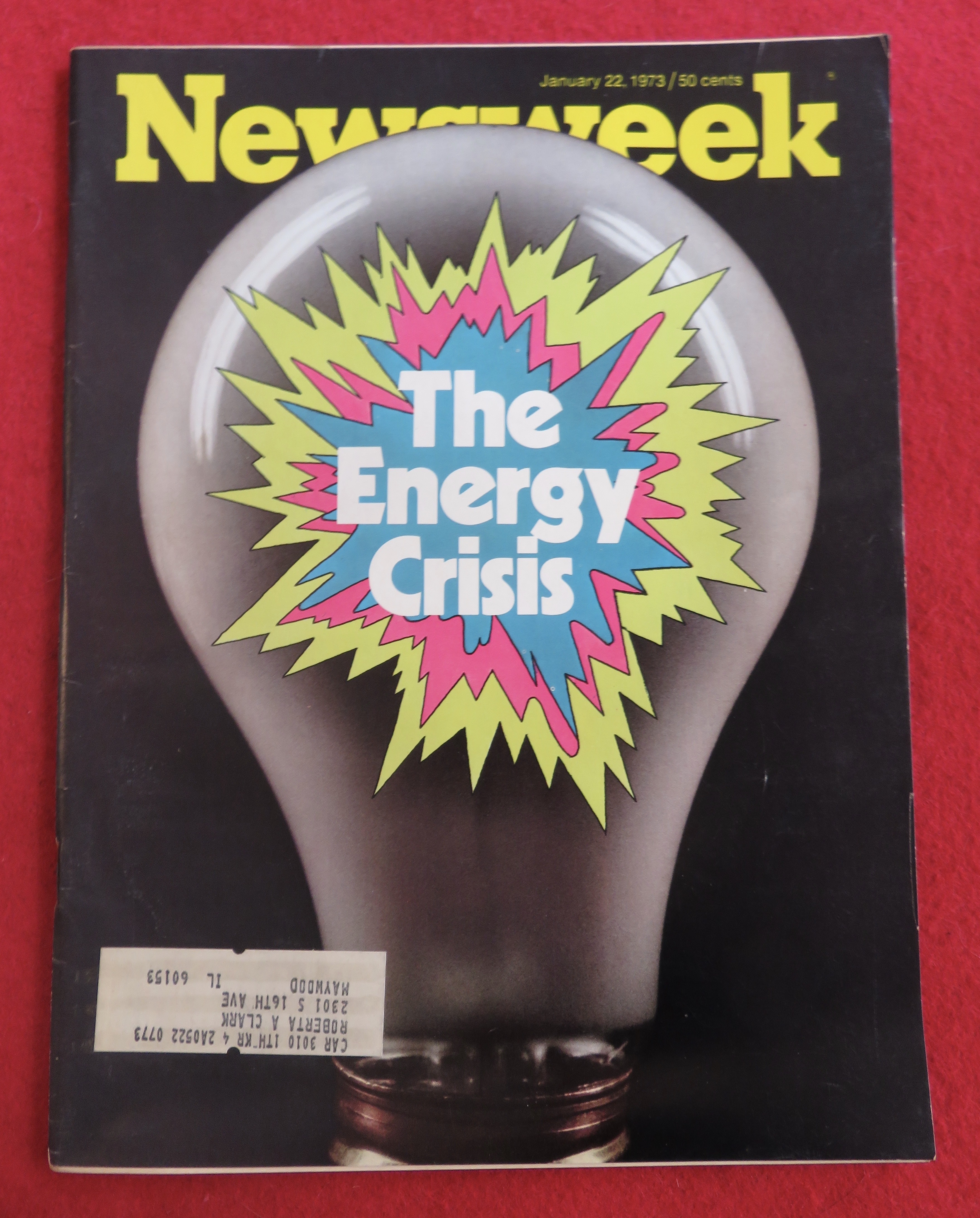 Newsweek Magazine January 22, 1973 The Energy Crisis