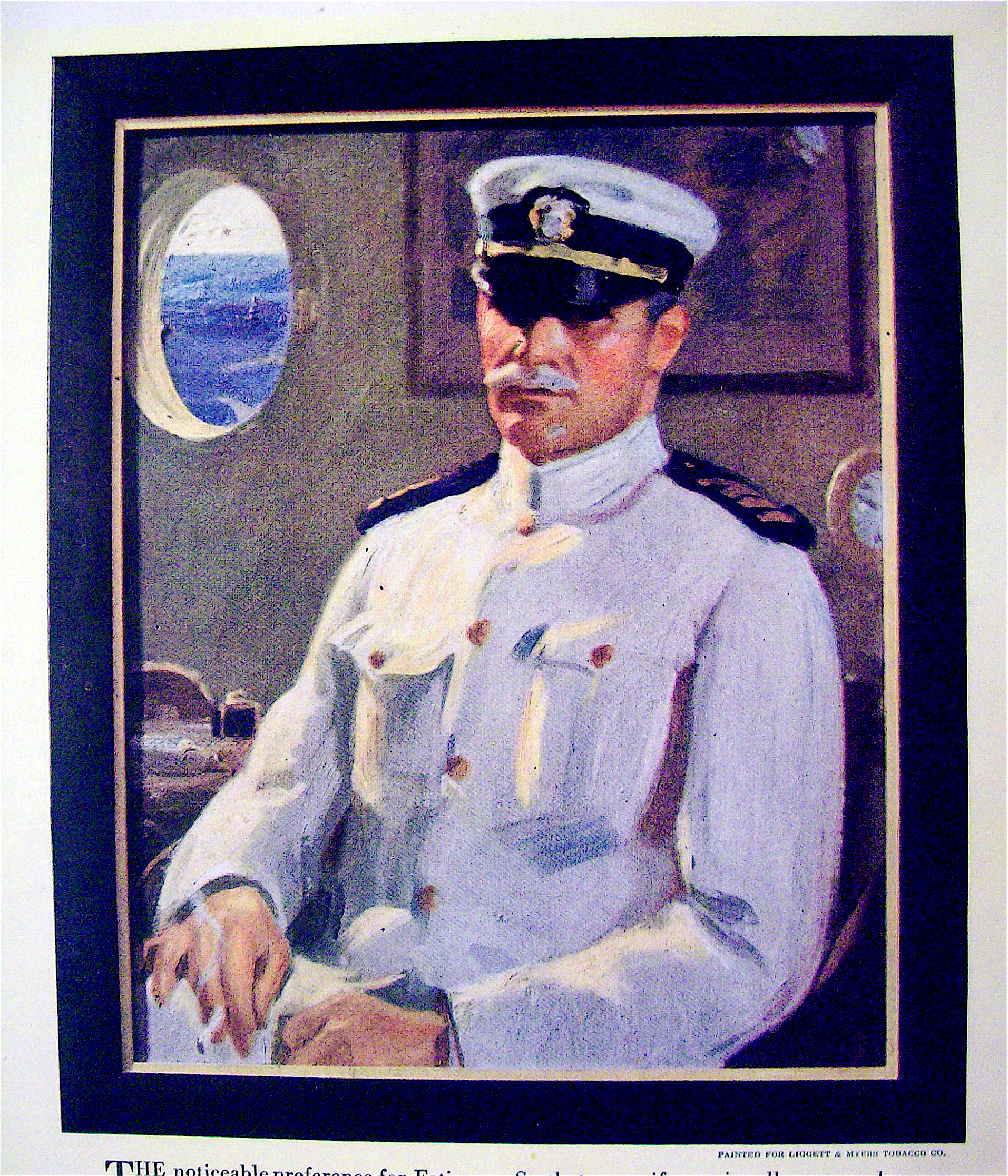 1918 Fatima Cigarettes with Captain in the Service