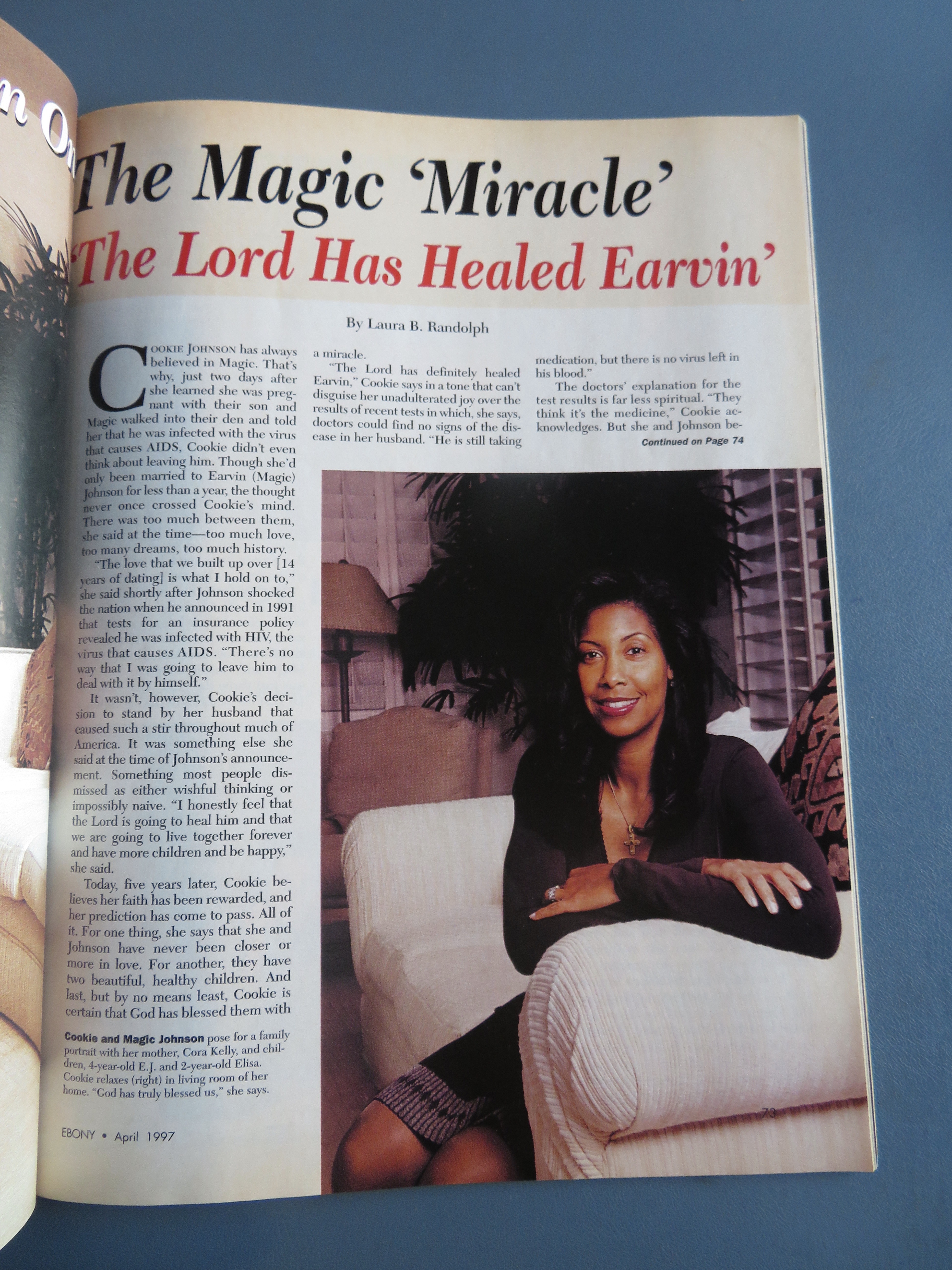 Ebony Magazine - April 1997 - The Magic Miracle